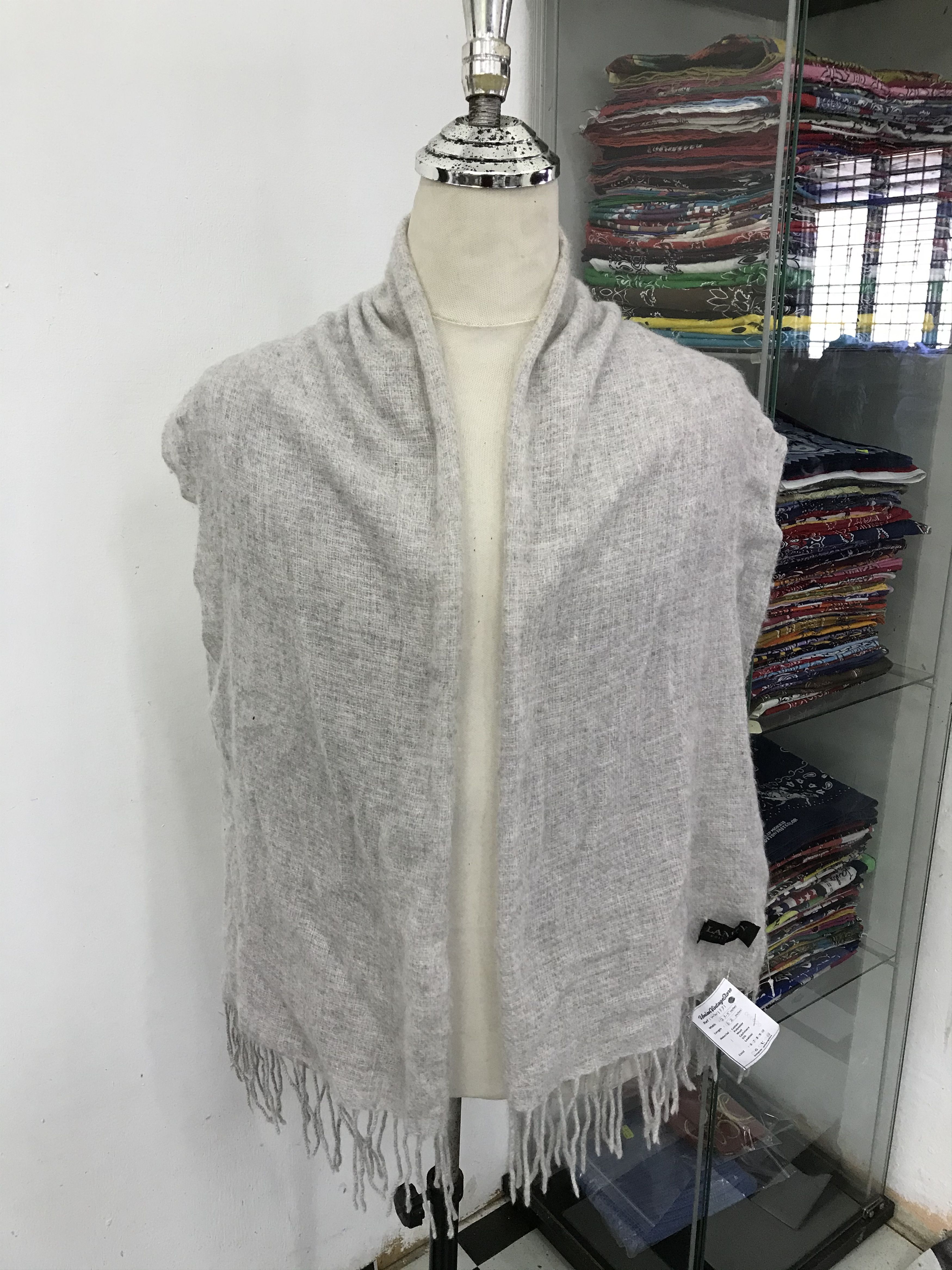 Lanvin × Vintage Lanvin Scarf / Muffler / Neckwear - WW1331 Size ONE SIZE - 1 Thumbnail