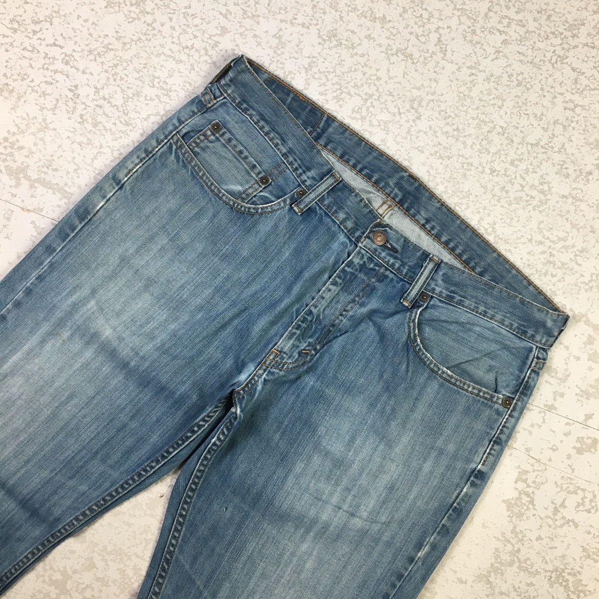 Levi's × Levi's Vintage Clothing × Vintage Levis 559 Washed Blue Vintage Style Jeans Size US 36 / EU 52 - 5 Thumbnail