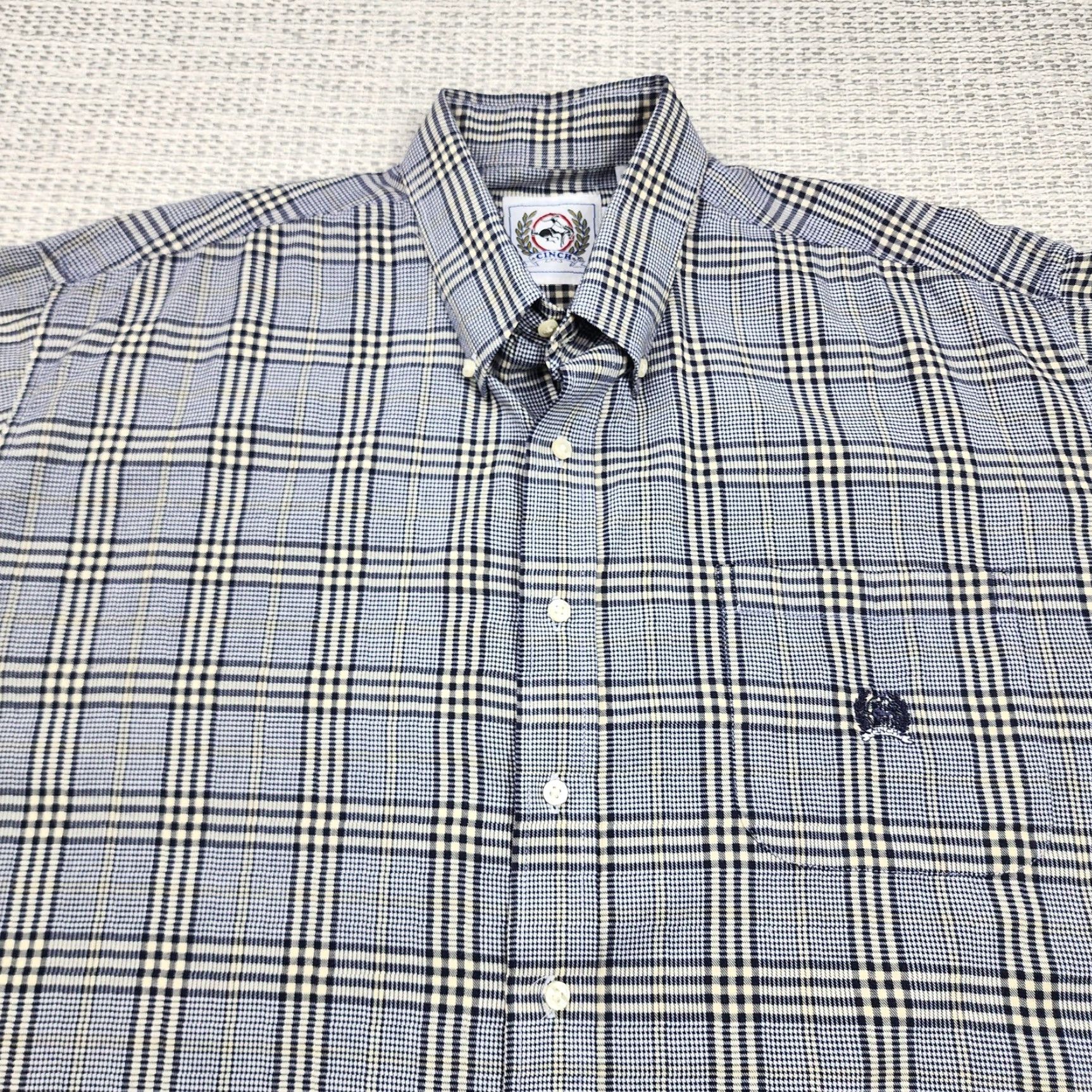 Vintage Cinch Shirt Mens Extra Large Plaid Button Up Long Sleeve Western Cowboy Shirt Size US XL / EU 56 / 4 - 5 Thumbnail