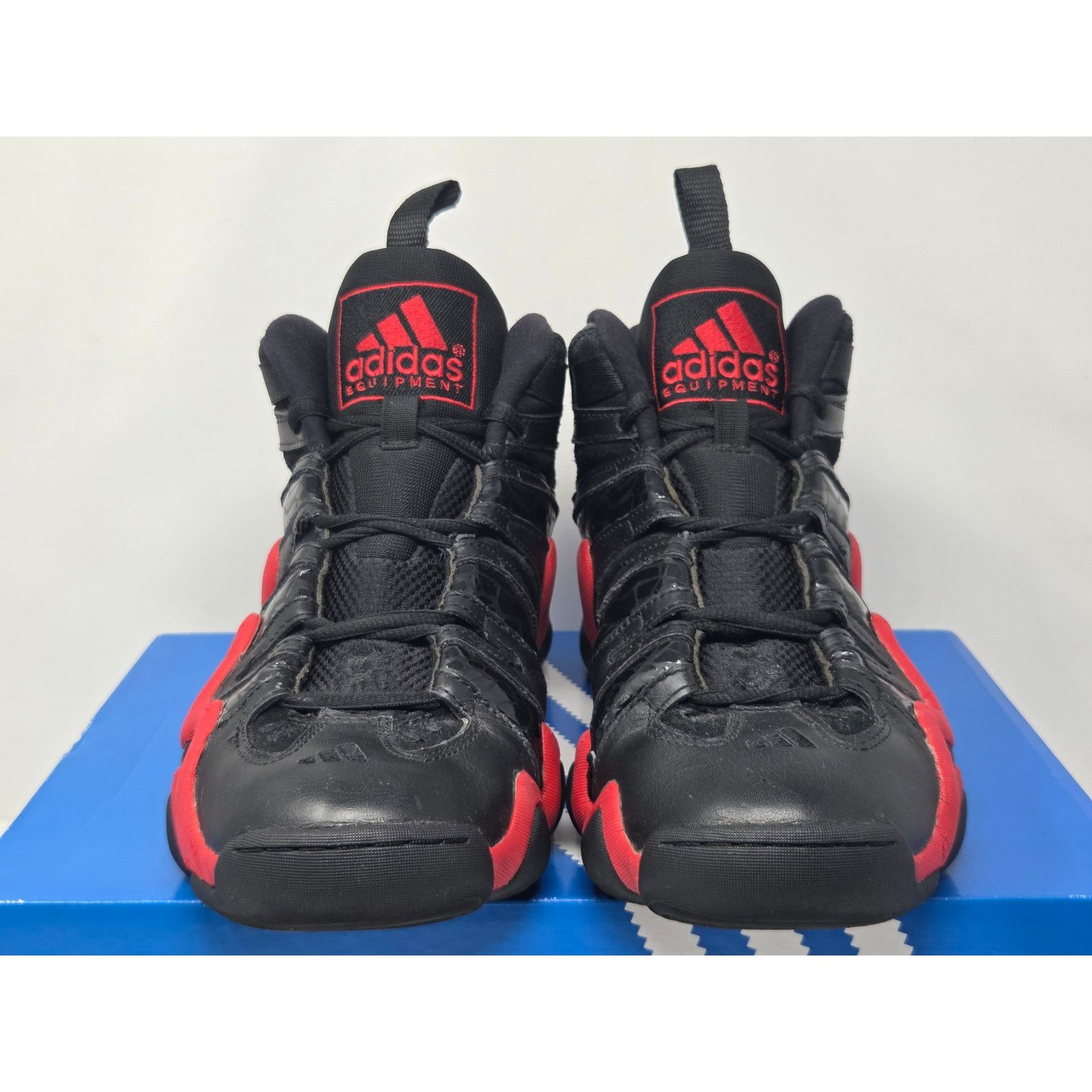 Adidas Adidas Crazy 8 BLACK RED D74581 Size 10 WORN Size US 10 / EU 43 - 2 Thumbnail