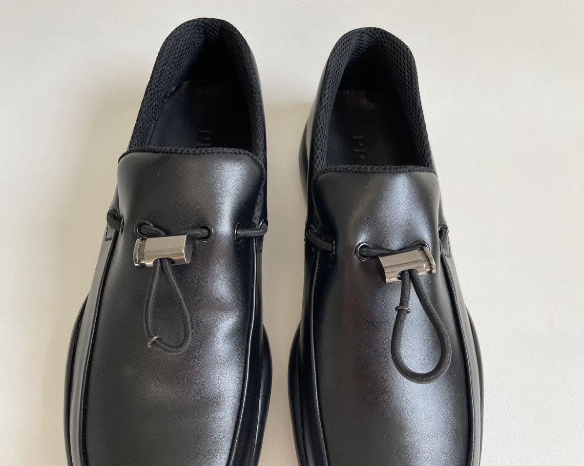 Prada Black Leather ‘Bunjee Cord’ Loafers Size US 9 / EU 42 - 4 Thumbnail