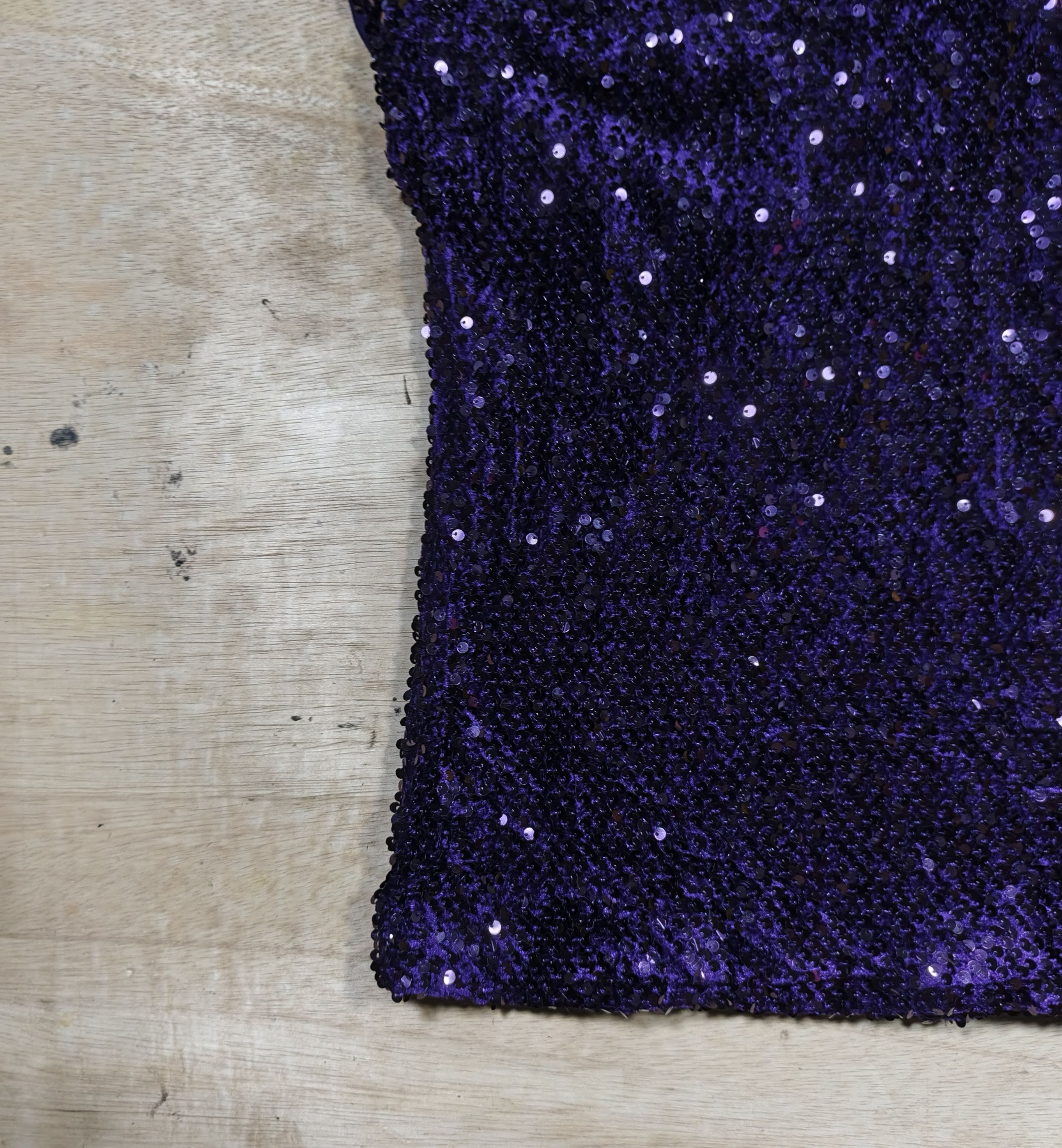 Jennifer Lopez Jennifer Lopez Purple Sequin Cap Sleeve Top Size XS / US 0-2 / IT 36-38 - 8 Thumbnail