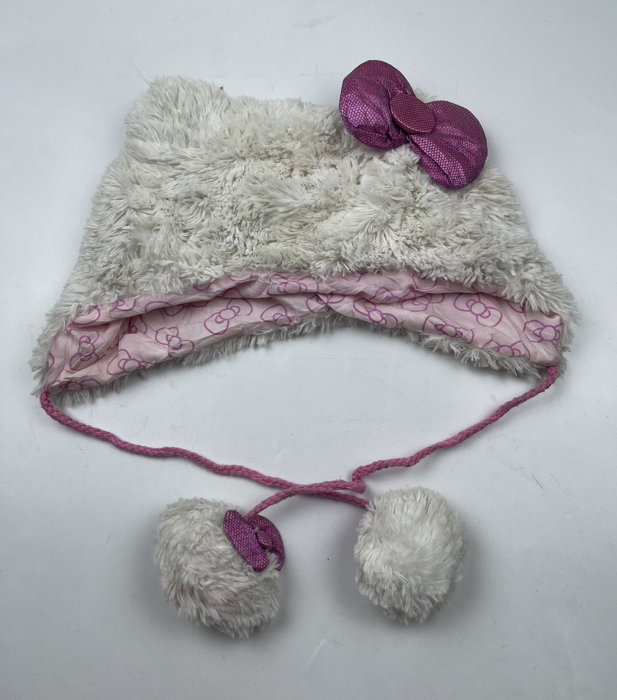 Anime hello kitty beanie hat winter hat Size ONE SIZE - 3 Thumbnail