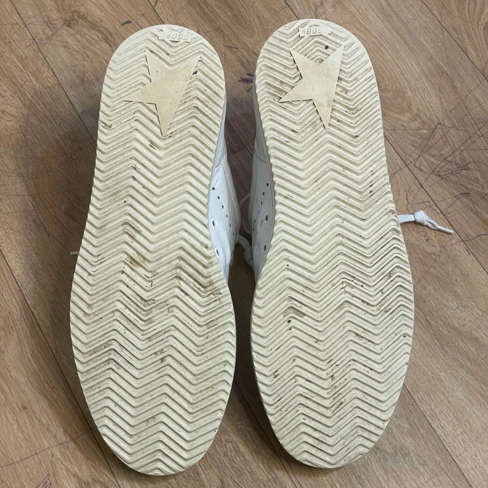 Golden Goose Golden Goose Sneakers STARTER VCE GGDB WHITE Leather low top Size US 10 / IT 40 - 11 Thumbnail