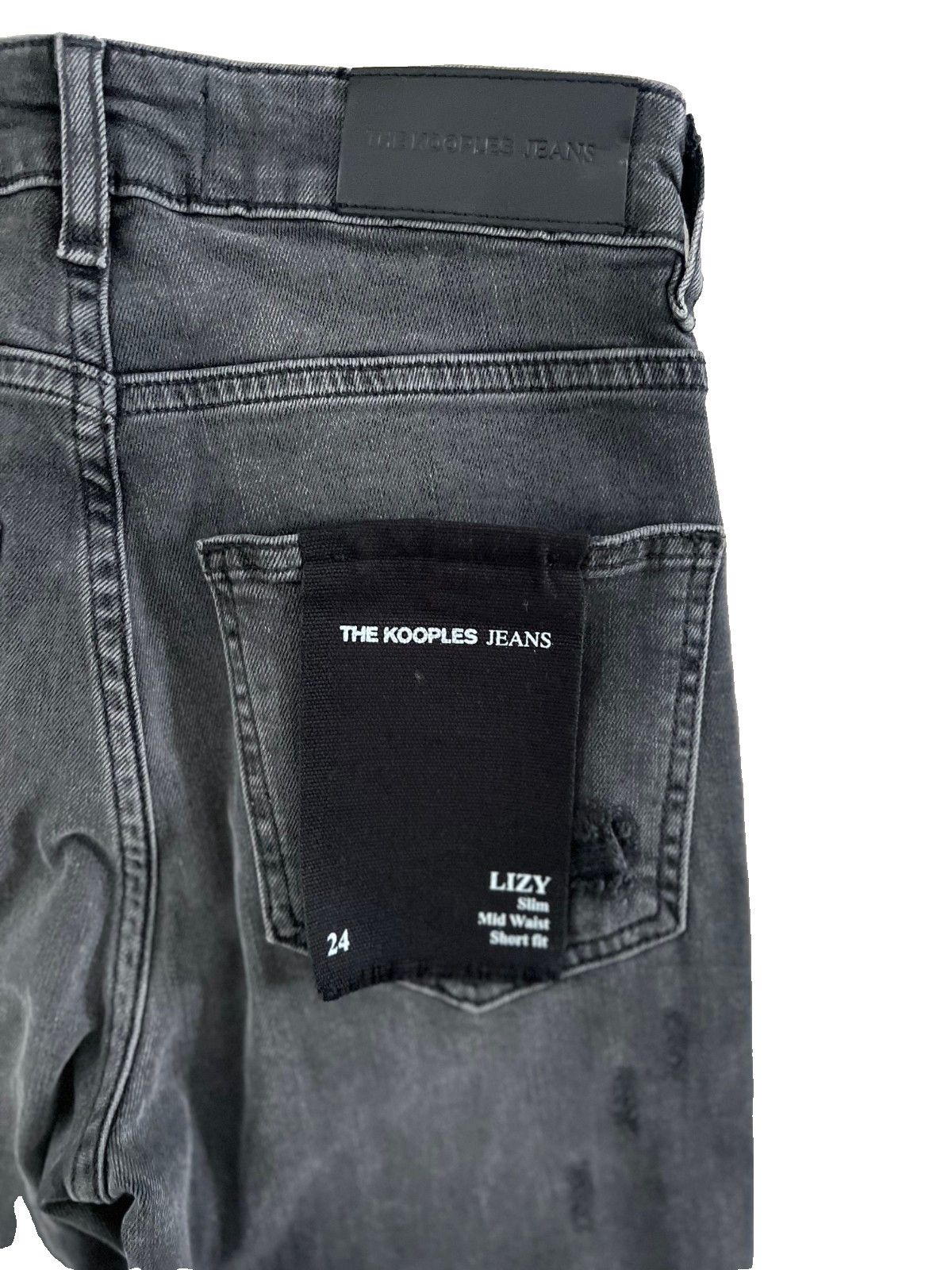 The Kooples The Kooples Lizy Slim Silver Loops Jeans Black ( 24 ) Size 24" / US 00 / IT 34 - 4 Thumbnail
