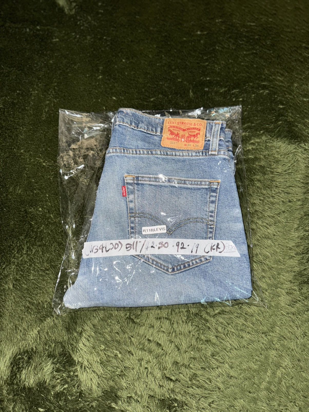 Levi's [W34/L30] Levi’s 511 Waterless Repair Denim Pants Size US 34 / EU 50 - 12 Thumbnail