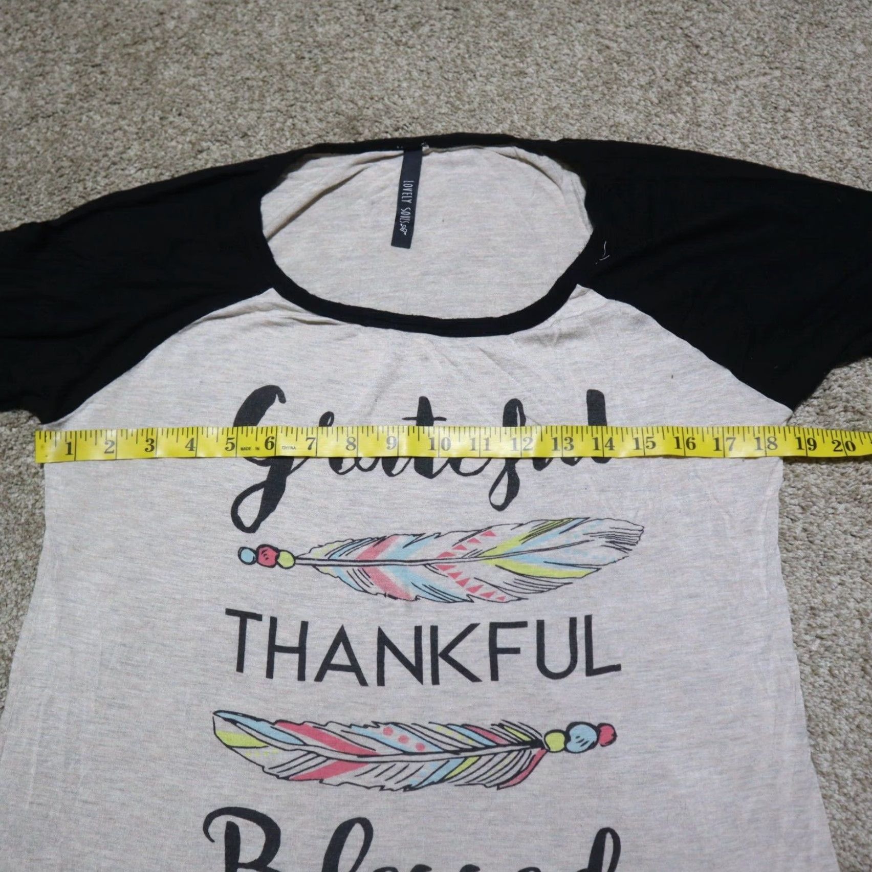 Vintage Pretty Rebel Shirt Women M White Grateful Thankful Blessed Graphic Tee Size M / US 6-8 / IT 42-44 - 4 Thumbnail