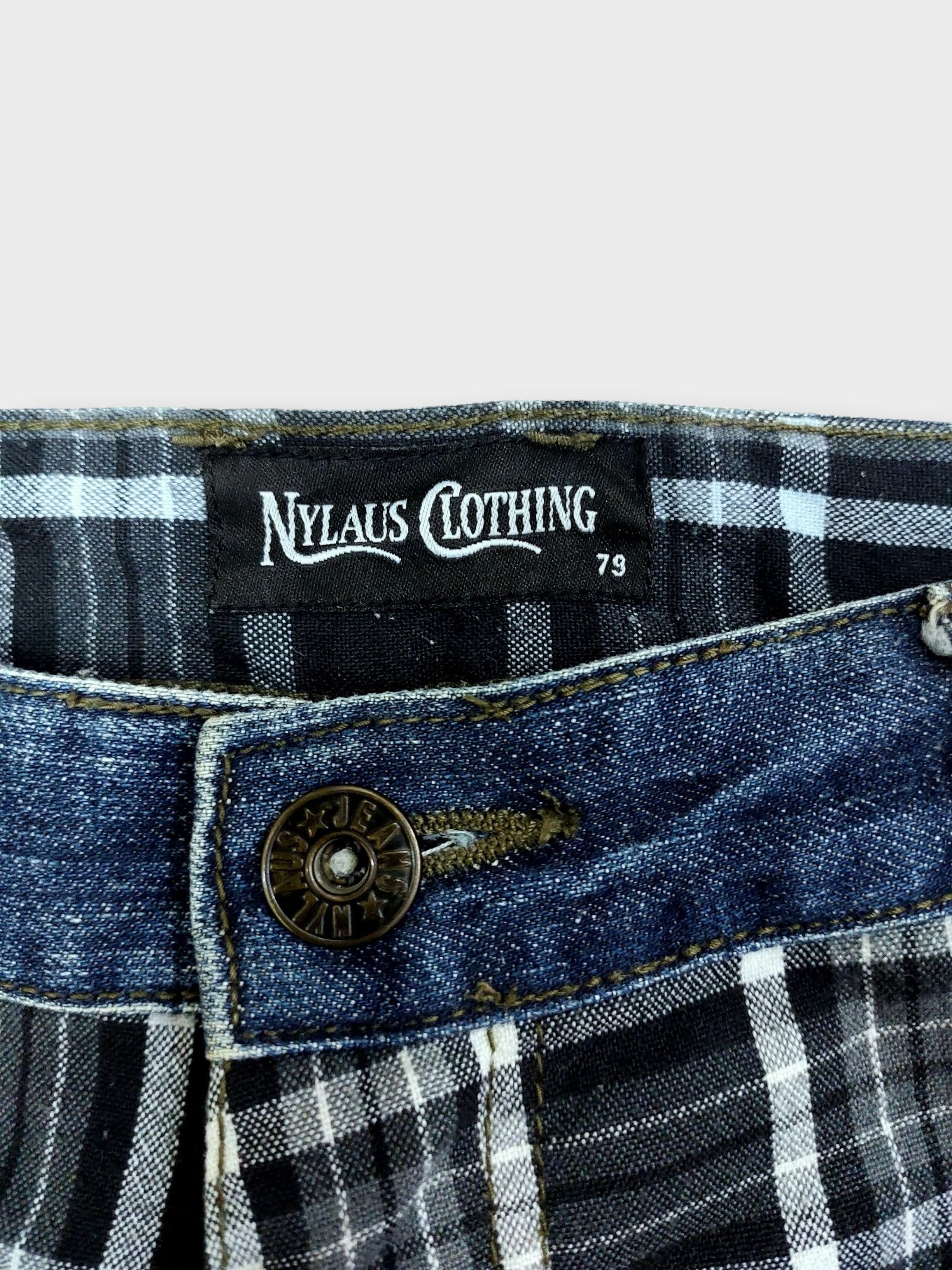 Vintage Nylaus Y2k Double Waist Vintage Denim Size US 30 / EU 46 - 10 Thumbnail