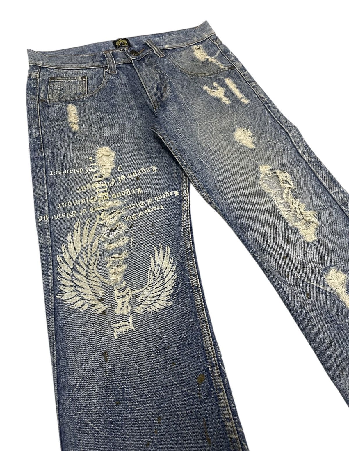 Hysteric Glamour LegendOfGlamour Distressed Jeans Size US 33 - 1 Thumbnail