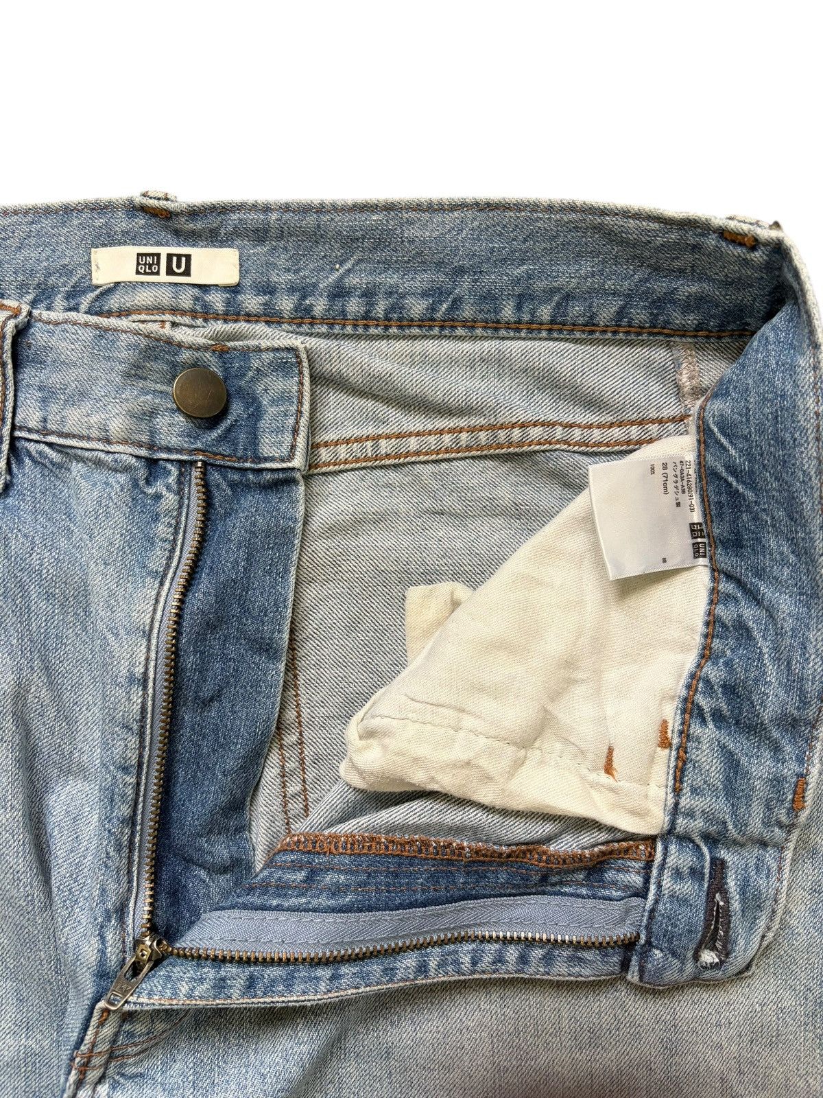 Lemaire × Uniqlo Vintage Uniqlo Lemaire Mud Wash Distress Baggy Jeans Size US 31 - 5 Thumbnail