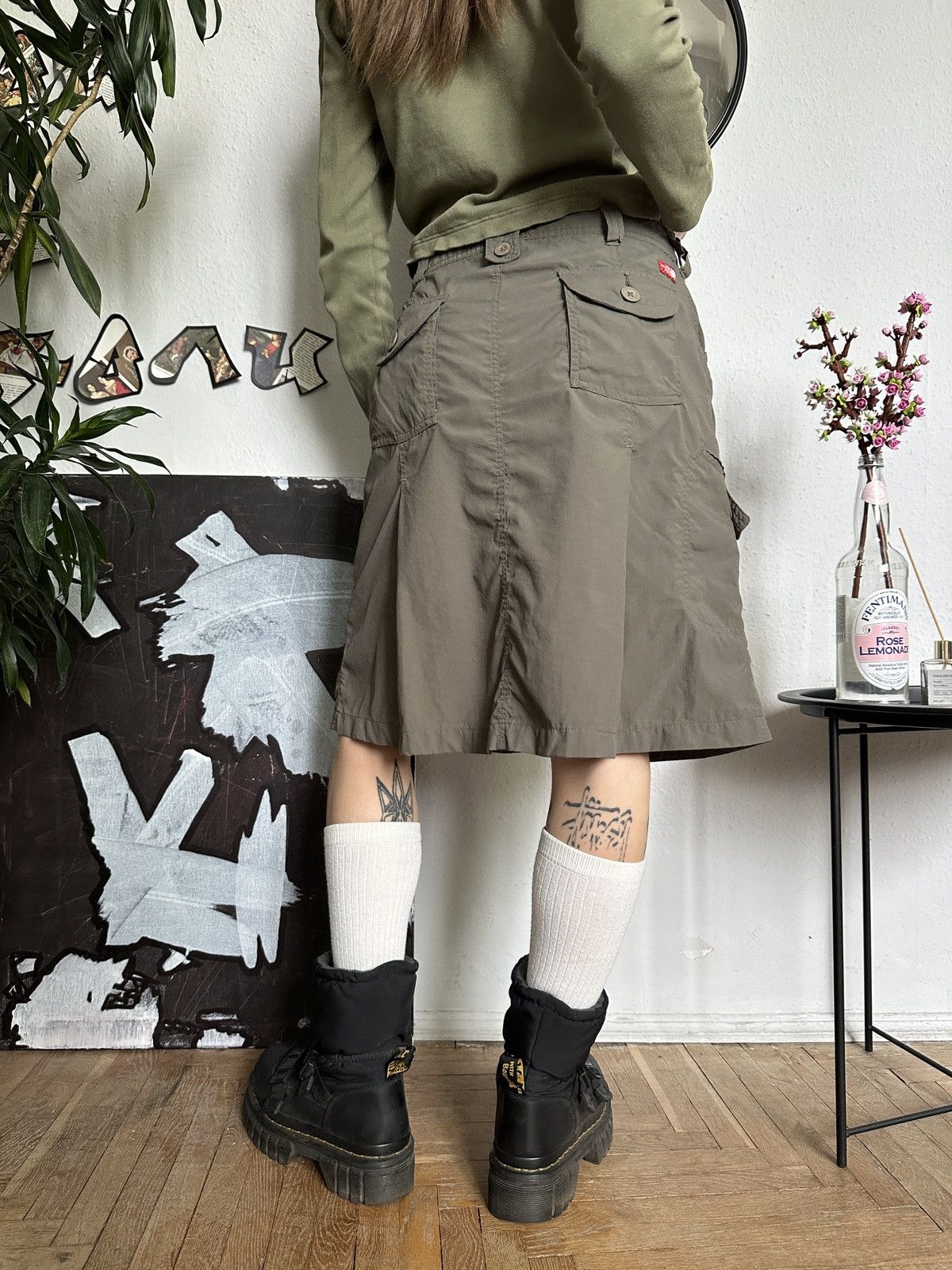 The North Face The North Face Nylon Cargo Outdoor Midi Khaki Skirt Size 27" / US 4 / IT 40 - 8 Thumbnail
