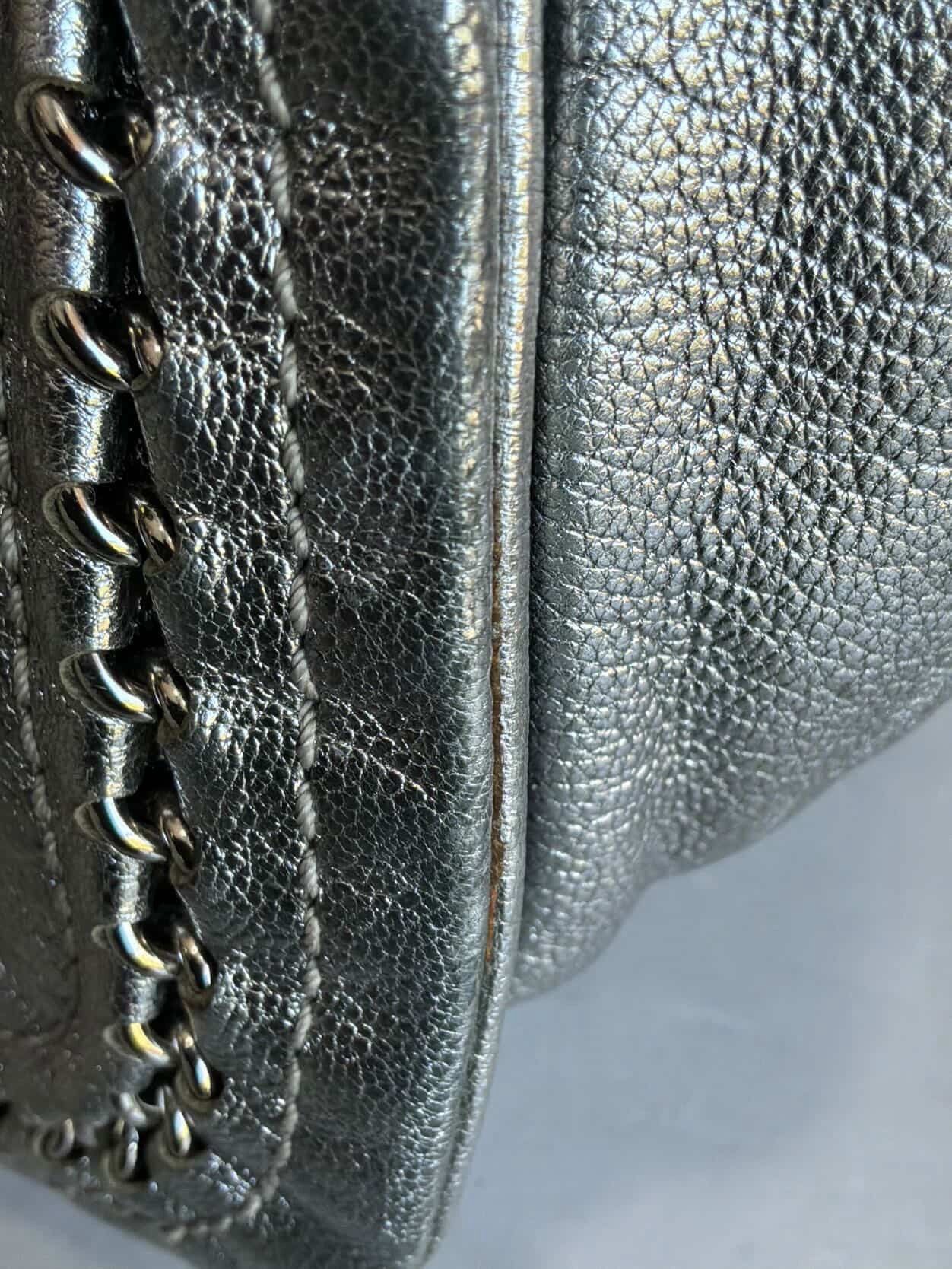 Chanel 2006 Chanel - Metallic Silver - Accordion Flap Chain Bag Size ONE SIZE - 7 Thumbnail