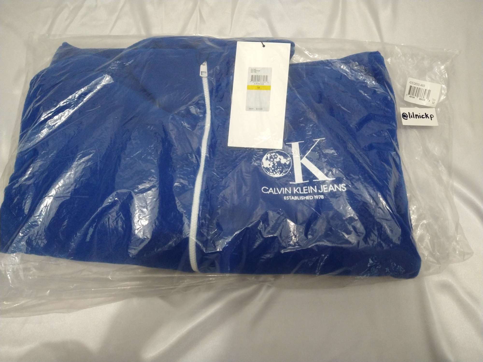 Calvin Klein 205W39NYC EST. 1978 Lunar Ascent OK Logo Fleece Jacket Size US M / EU 48-50 / 2 - 9 Thumbnail