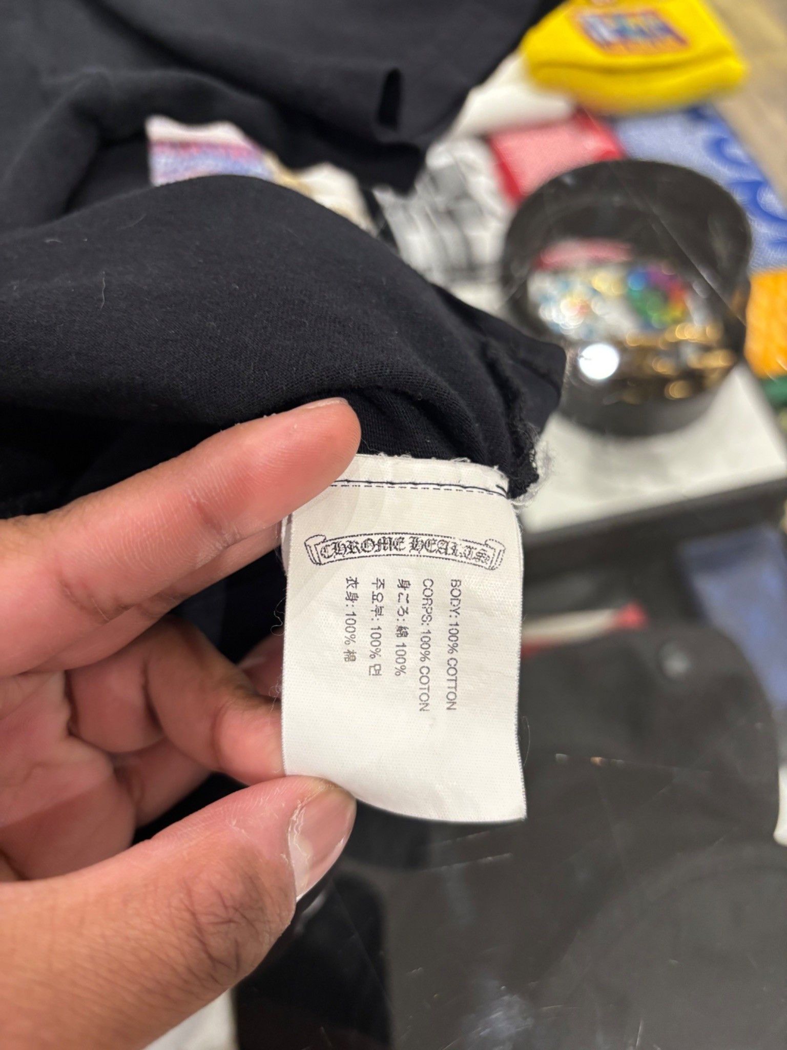Chrome Hearts Chrome Hearts Eye Chart Tee Black Size US S / EU 44-46 / 1 - 8 Thumbnail
