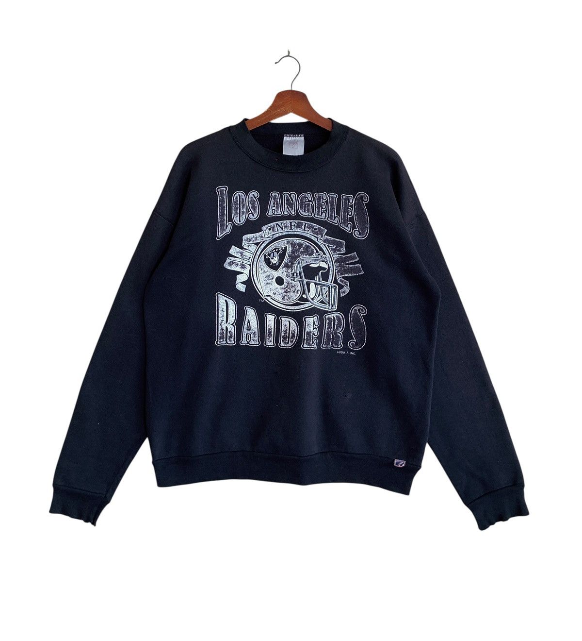 NFL Rare Vintage NFL Team Los Angeles Raiders Sweatshirt 1990s Size US L / EU 52-54 / 3 - 1 Thumbnail