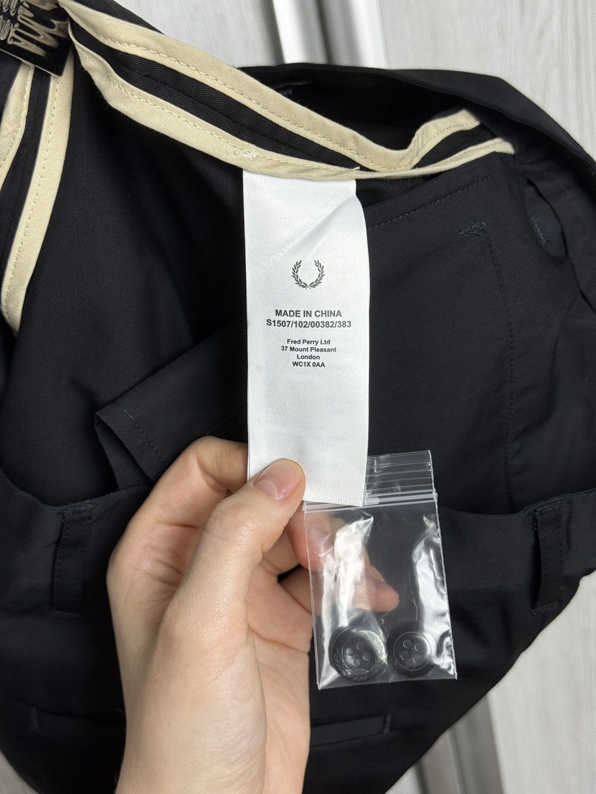 Fred Perry Fred Perry Classic Twill Short Black Size US 28 / EU 44 - 11 Thumbnail
