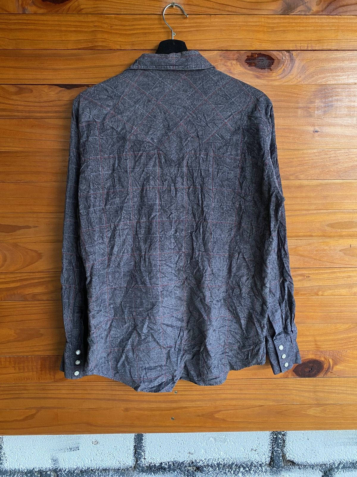 Japanese Brand Vintage MPS Japanese Cotton Check Shirt Plaid Button-Up Size US M / EU 48-50 / 2 - 9 Thumbnail