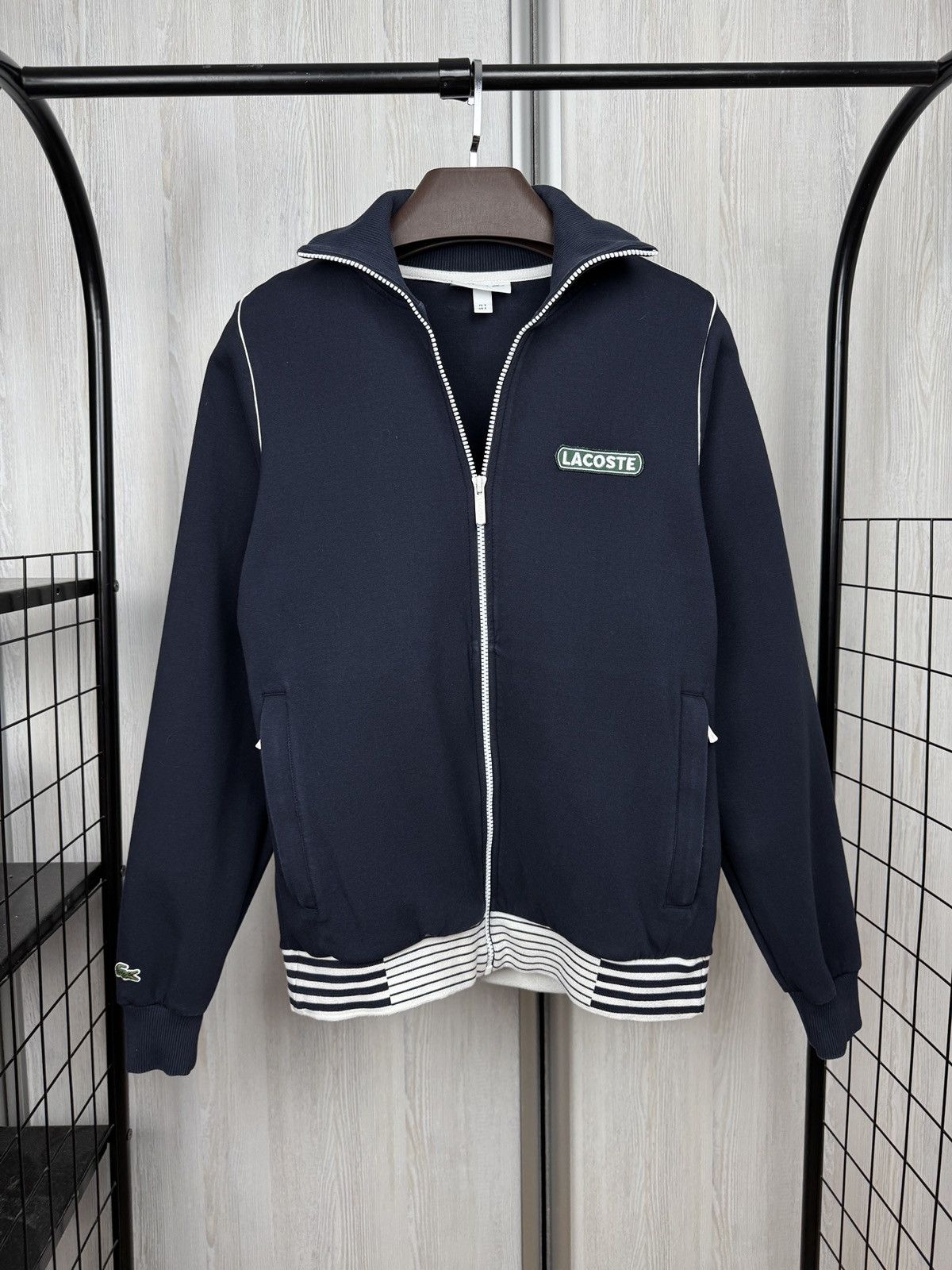 Lacoste Lacoste navy blue full zip track top jacket Size US S / EU 44-46 / 1 - 1 Thumbnail