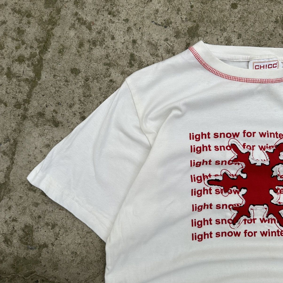 Chicos Vintage Adult Light Snow For Winter T-shirts Big Logo Grunge Size US S / EU 44-46 / 1 - 3 Thumbnail