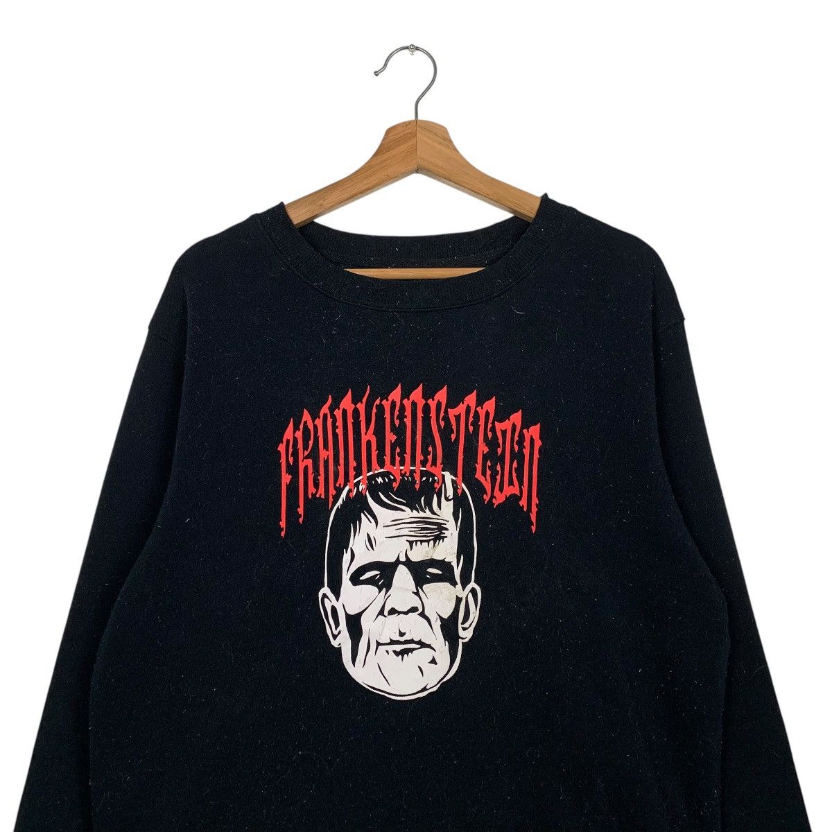 GU Frankenstein Big Logo Black Sweatshirt Size US L / EU 52-54 / 3 - 2 Thumbnail