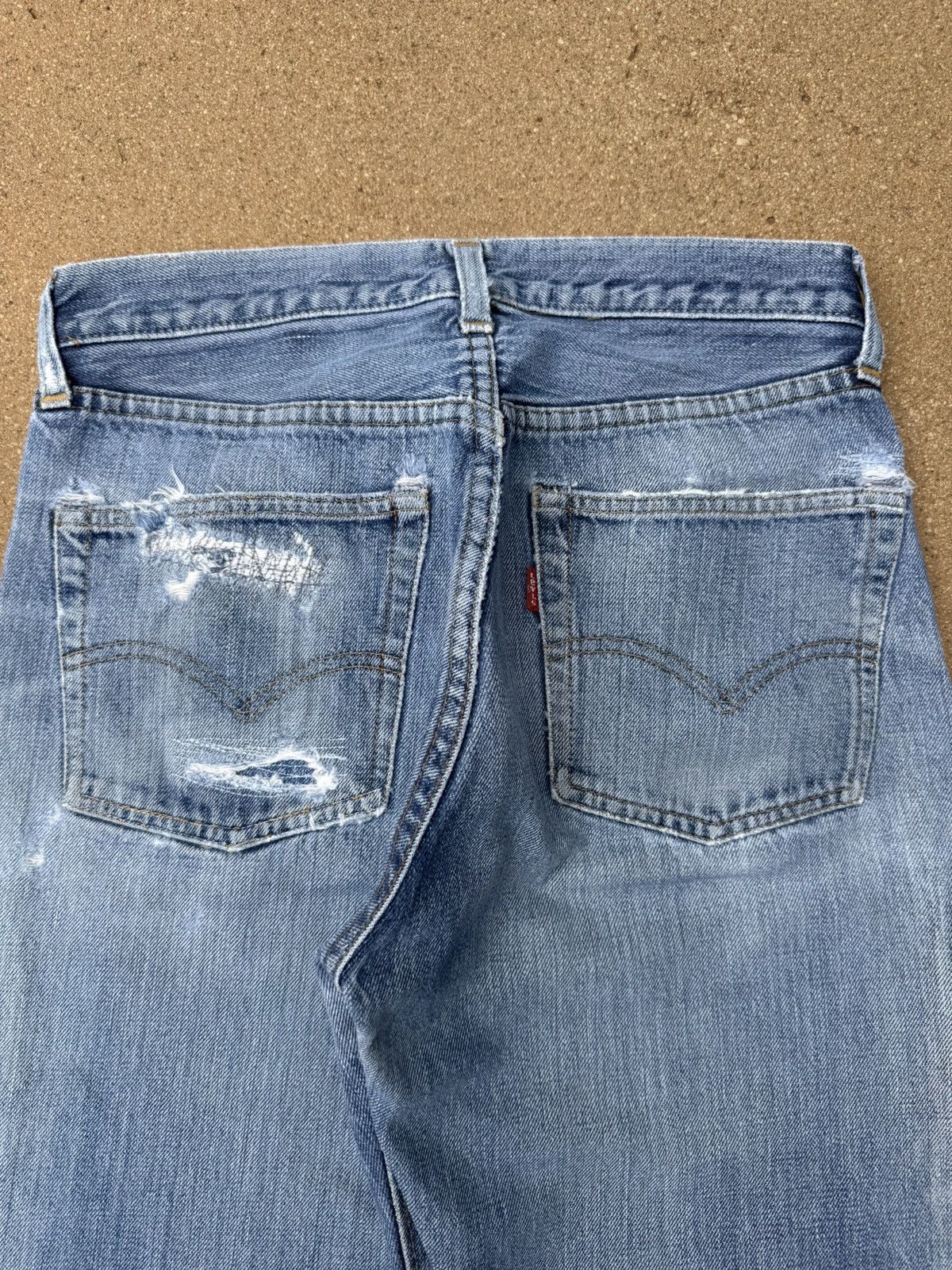 Levi's × Vintage Vtg 70’s Levis 501xx Redline Selvedge Distressed Jeans 28x28 Size US 28 / EU 44 - 7 Thumbnail