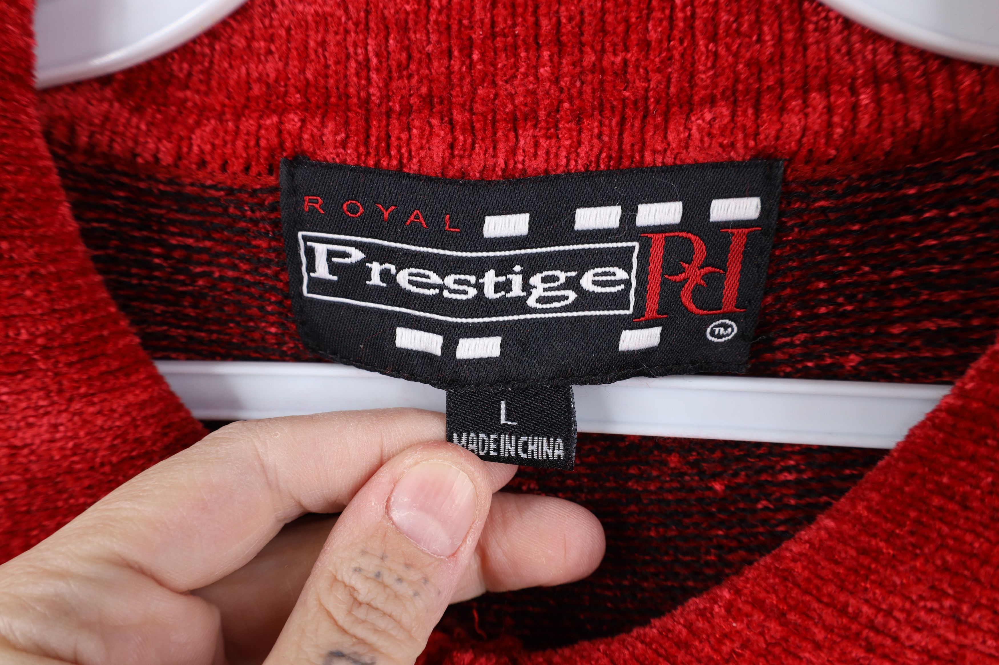 Vintage Vintage 90s Y2K Streetwear Ribbed Knit Collared Sweater Size US L / EU 52-54 / 3 - 6 Thumbnail