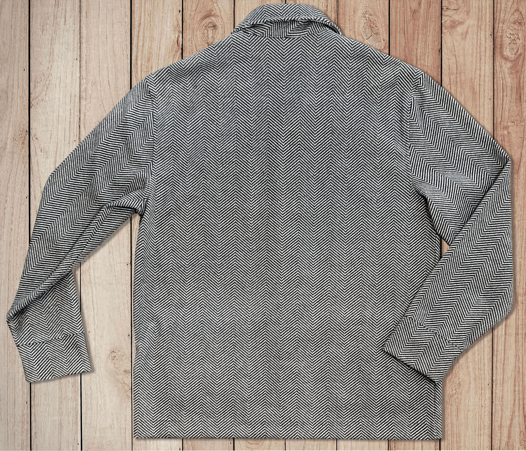 Express Herringbone Shirt Jacket / Chore Coat Size US M / EU 48-50 / 2 - 2 Thumbnail
