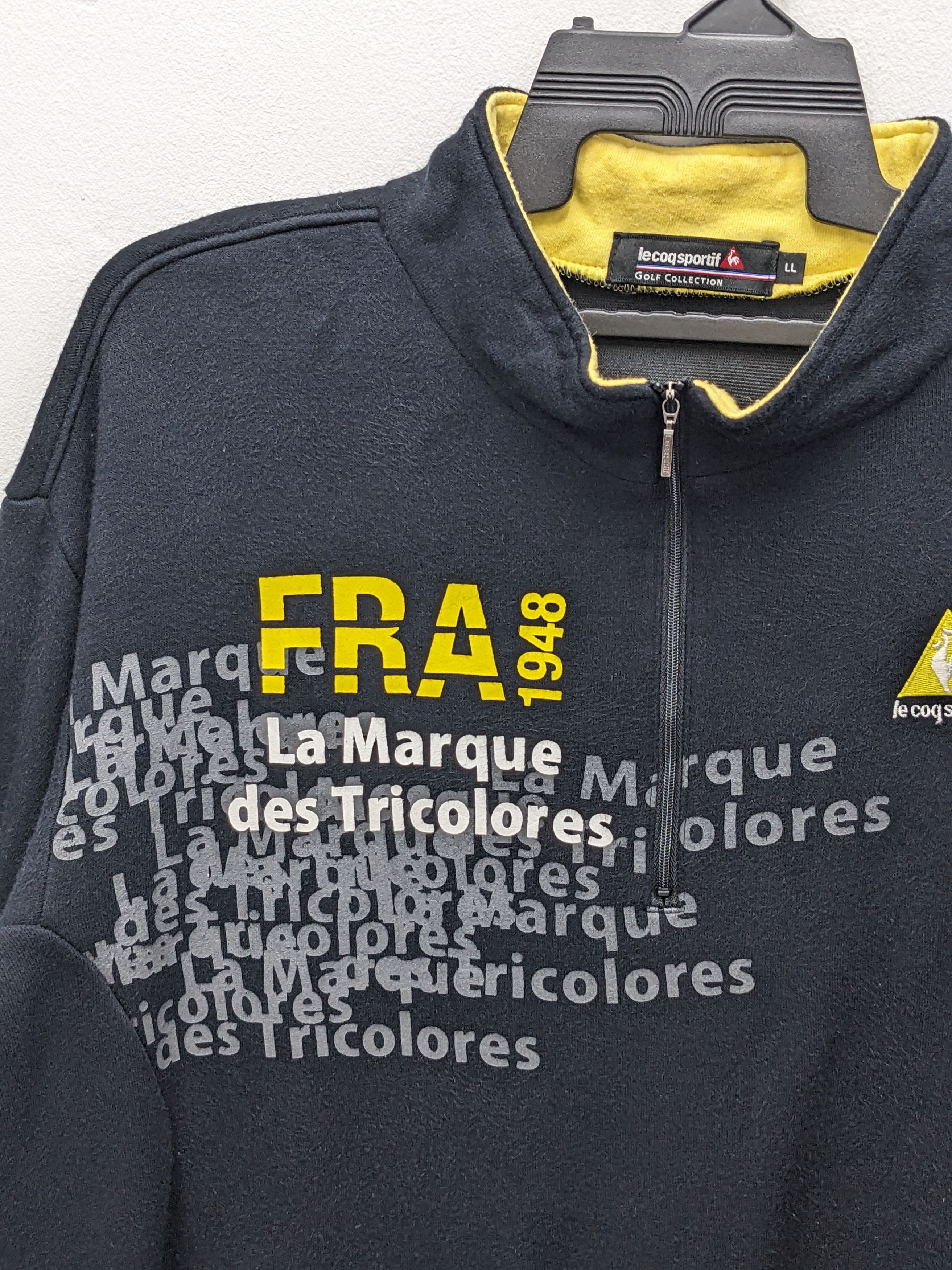 Le Coq Sportif LE COQ SPORTIF STREETWEAR HALF ZIP SWEATSHIRT Size US XL / EU 56 / 4 - 4 Thumbnail