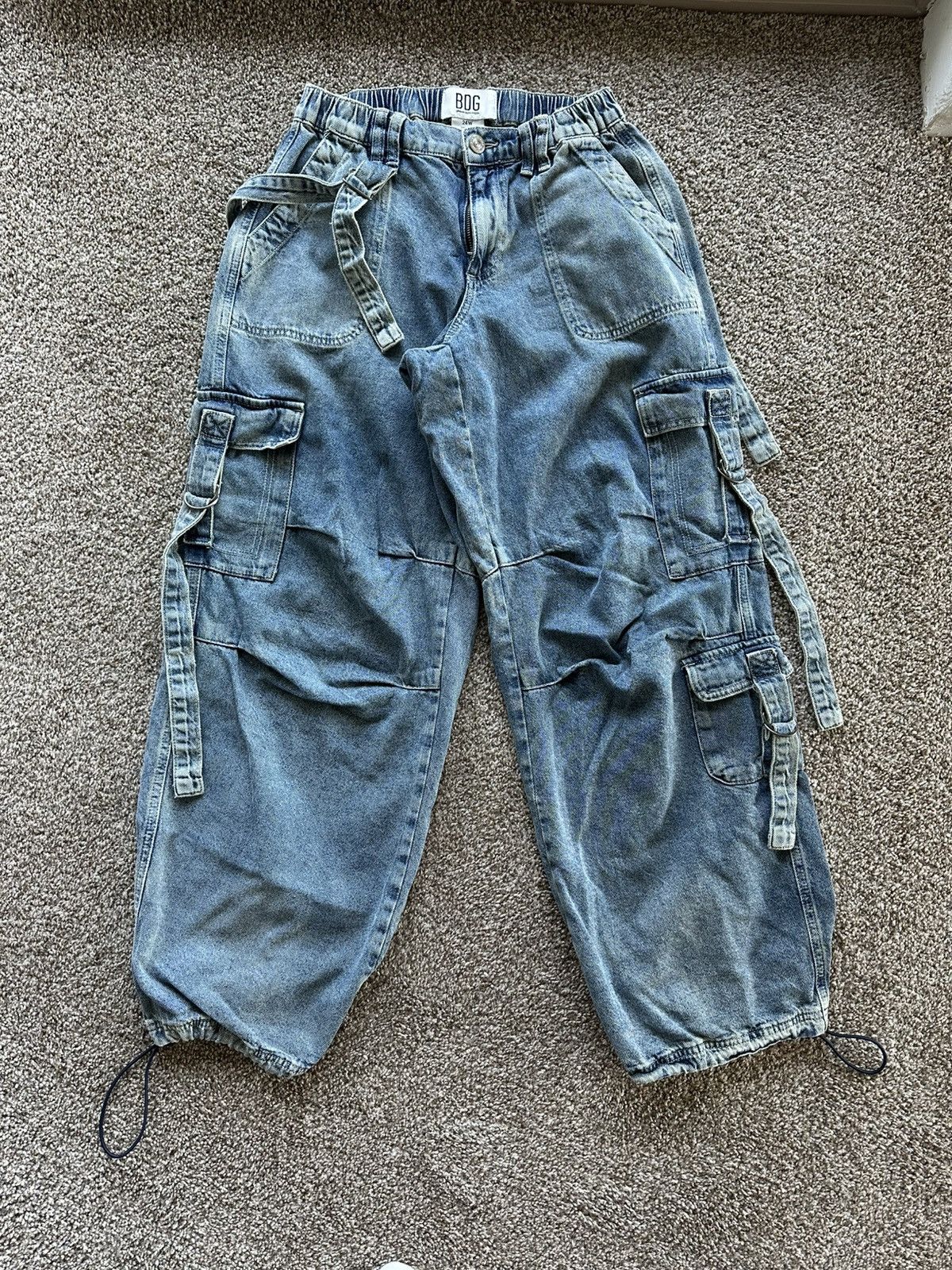 Bdg BDG Baggy Denim Cargo Pants Size 24" / US 00 / IT 34 - 1 Thumbnail