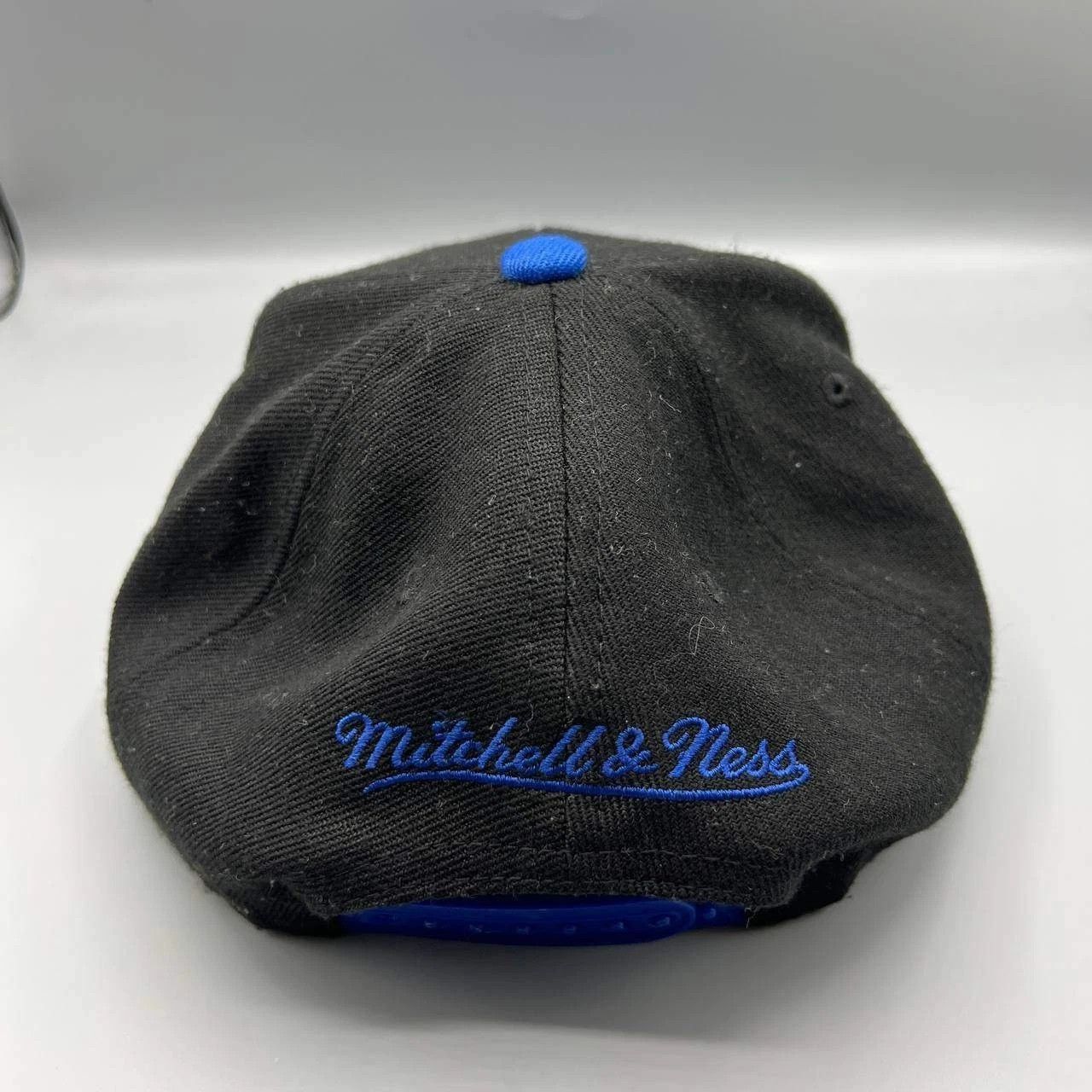 Mitchell & Ness Los Angeles Hat Men Blue Black Embroidered NBA Snap Back Cap Size ONE SIZE - 5 Thumbnail