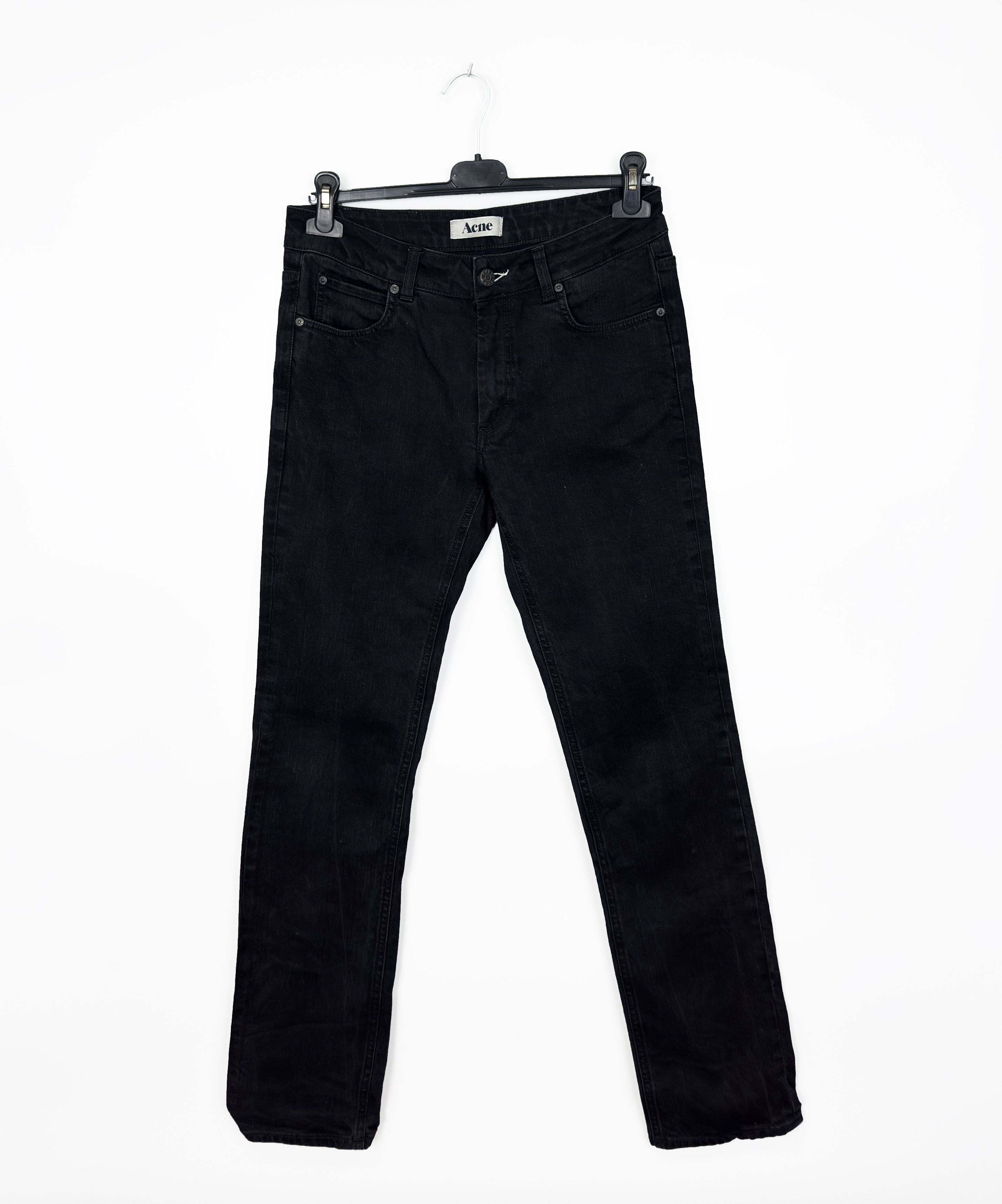 Acne Studios ACNE Hex Cash Black Denim Jeans W31 L32 Size US 31 - 1 Thumbnail