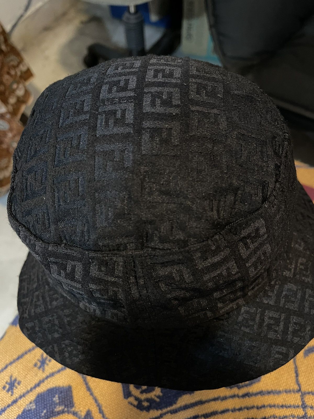 Fendi FENDI MONOGRAM FF-JACQUARD BUCKET HAT Size ONE SIZE - 3 Thumbnail