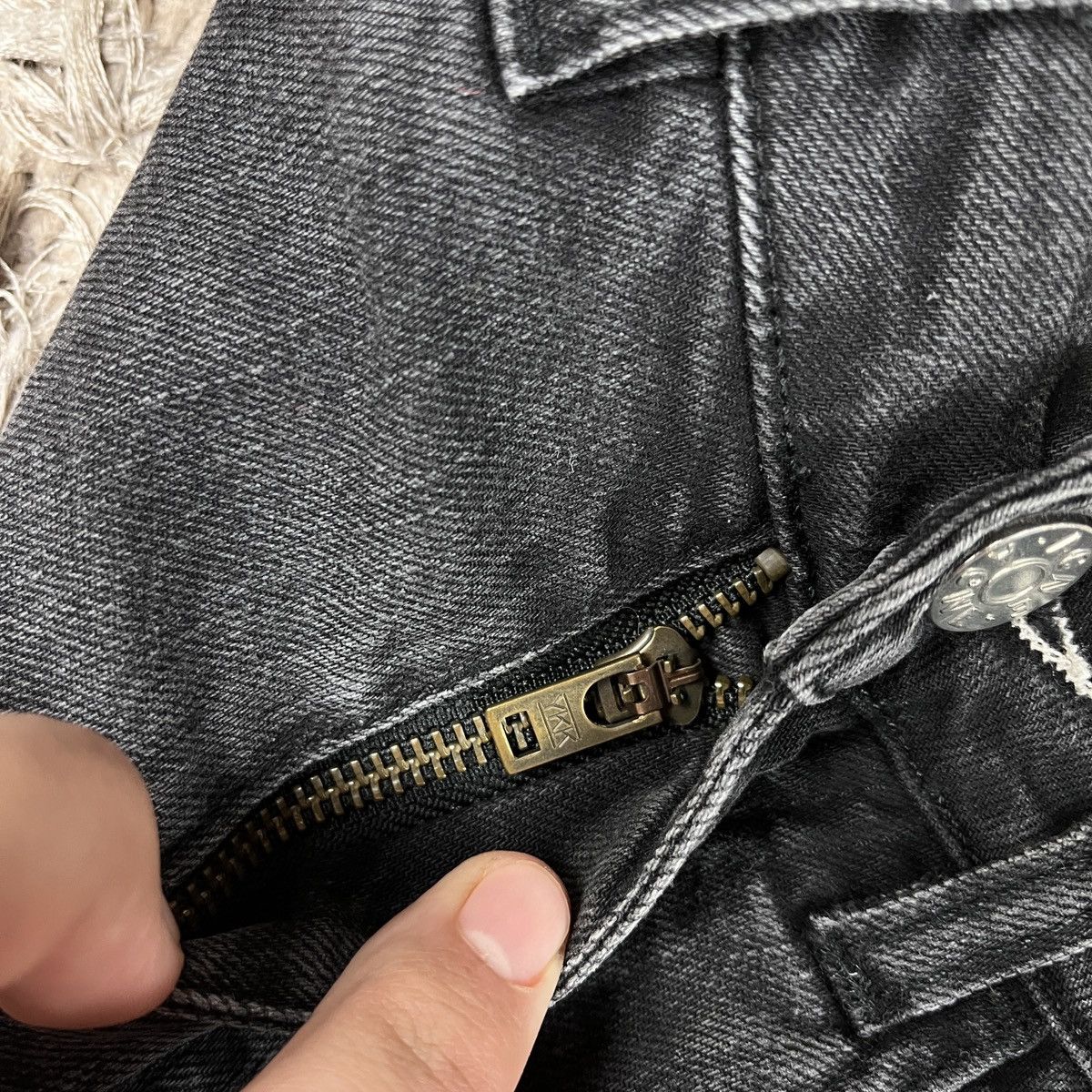 Acne Studios Skinny Black Faded Jeans Acne Studios Avant Garde 90s Y2k Size 24" / US 00 / IT 34 - 10 Thumbnail