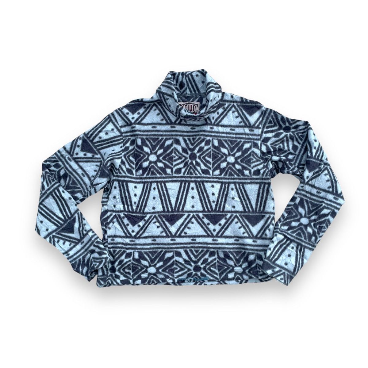 Ellesse × Goldwin × Vintage 🇯🇵 VINTAGE ESTIVO RUSH FULL PRINT FLEECE LONG SLEEVE SWEATER Size US S / EU 44-46 / 1 - 1 Thumbnail