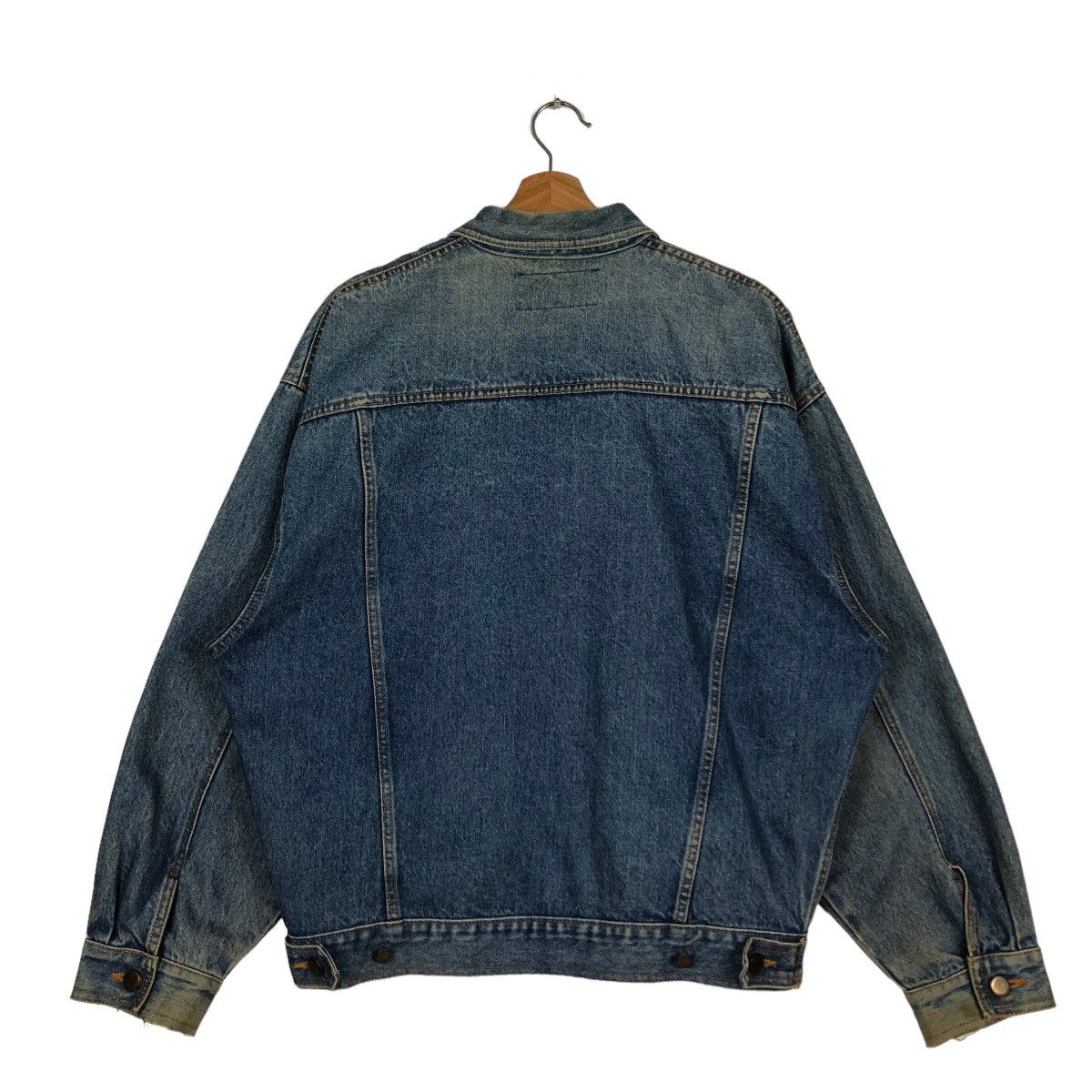 Japanese Brand 🔥90’s Vintage Denim Trucker Jacket Inspire Issey Miyake Size US M / EU 48-50 / 2 - 7 Thumbnail