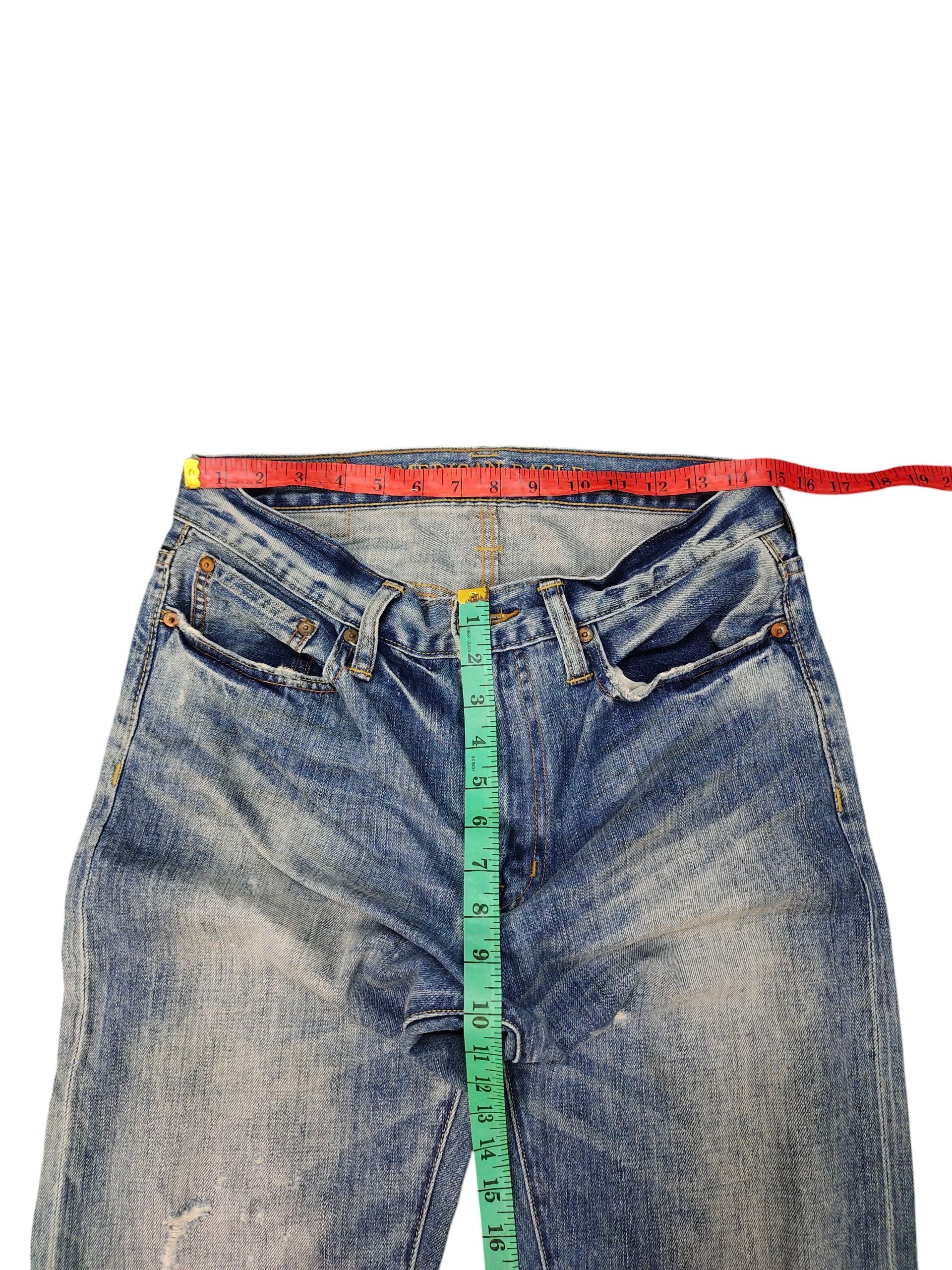 American Eagle Outfitters Vintage American Eagle Clawmark Distress Faded Denim Jeans Size US 30 / EU 46 - 16 Thumbnail