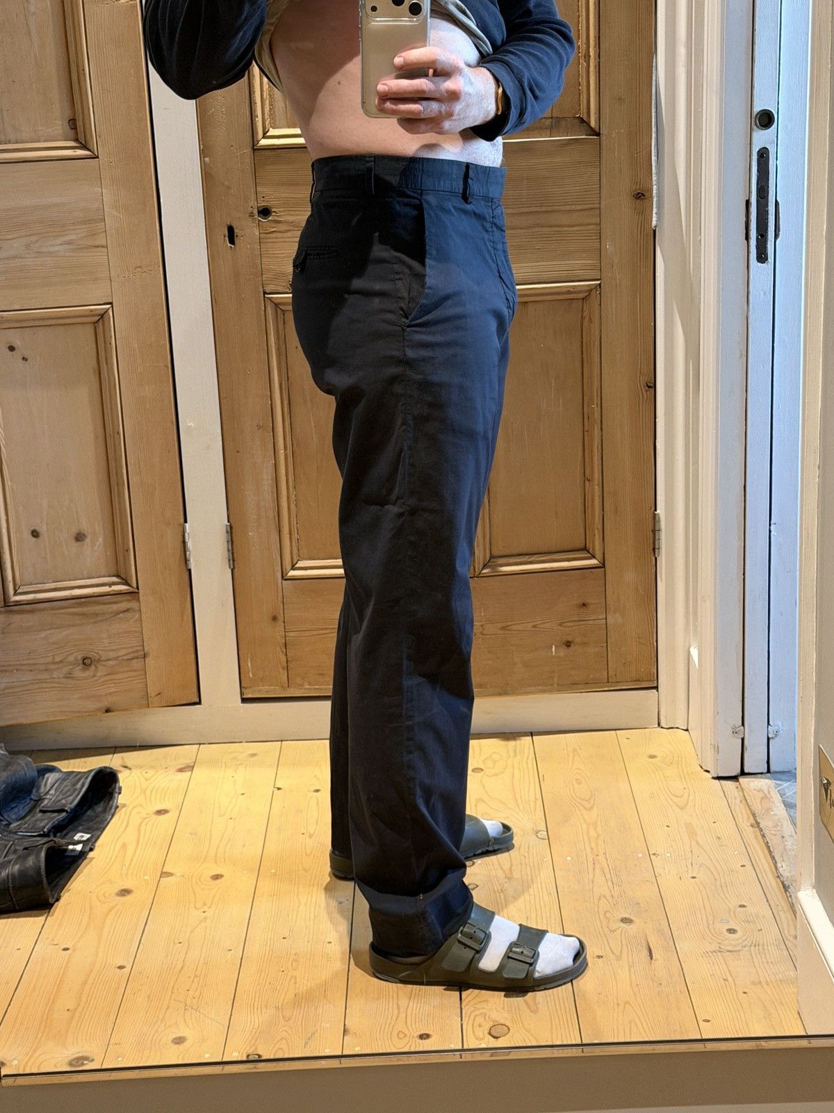Helmut Lang Helmut Lang 1990s Archive navy Trousers Made in Italy Size US 31 - 16 Thumbnail