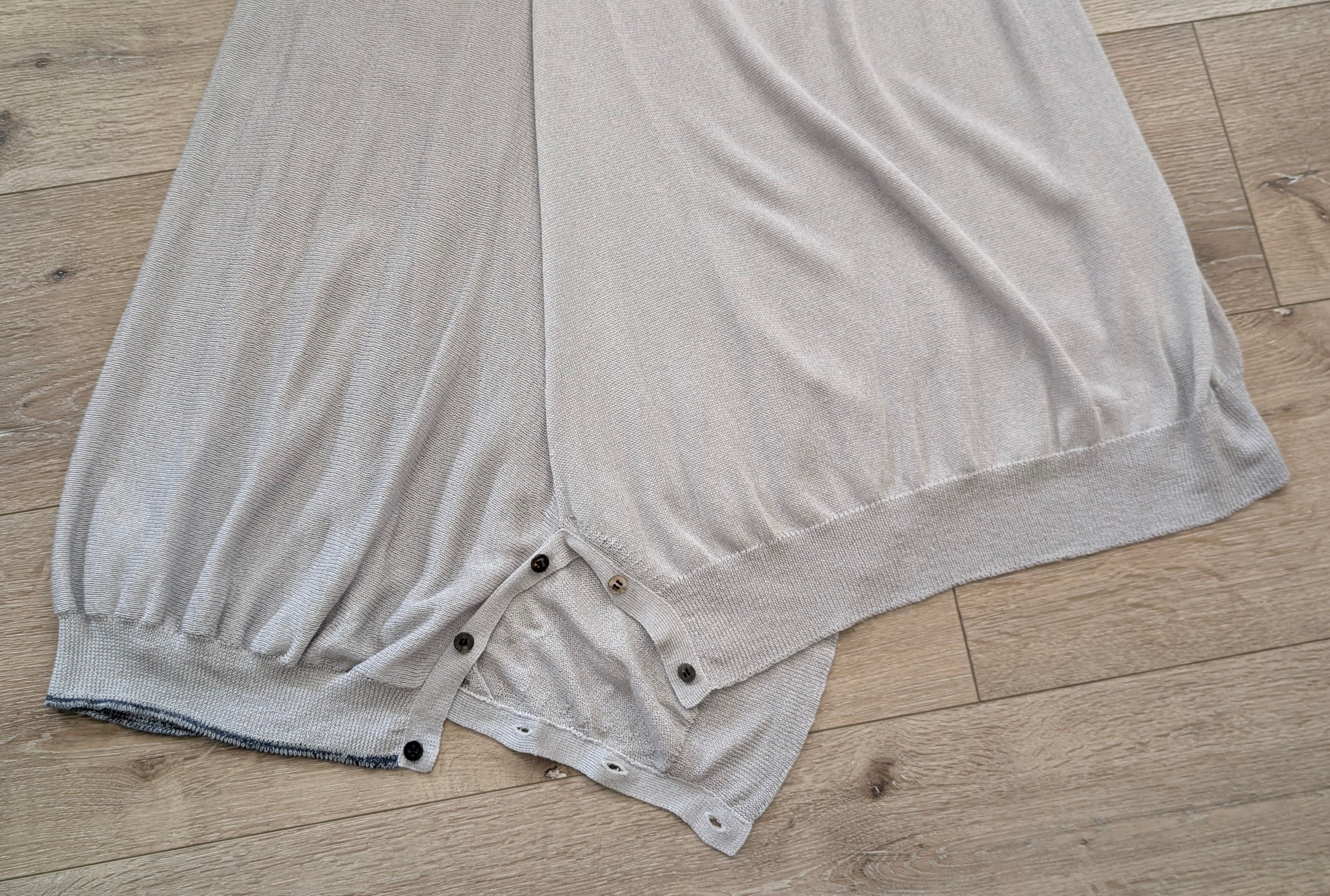 Y's Y"s Lt Grey Fine Knit Convertible Split-Leg Long Skirt Size 26" / US 2 / IT 38 - 6 Thumbnail