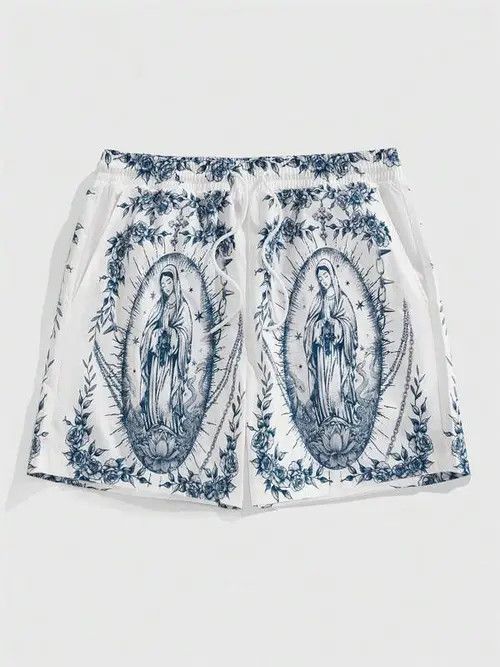 Japanese Brand Print Y2k Shorts DRIP summer Size US 36 / EU 52 - 1 Thumbnail
