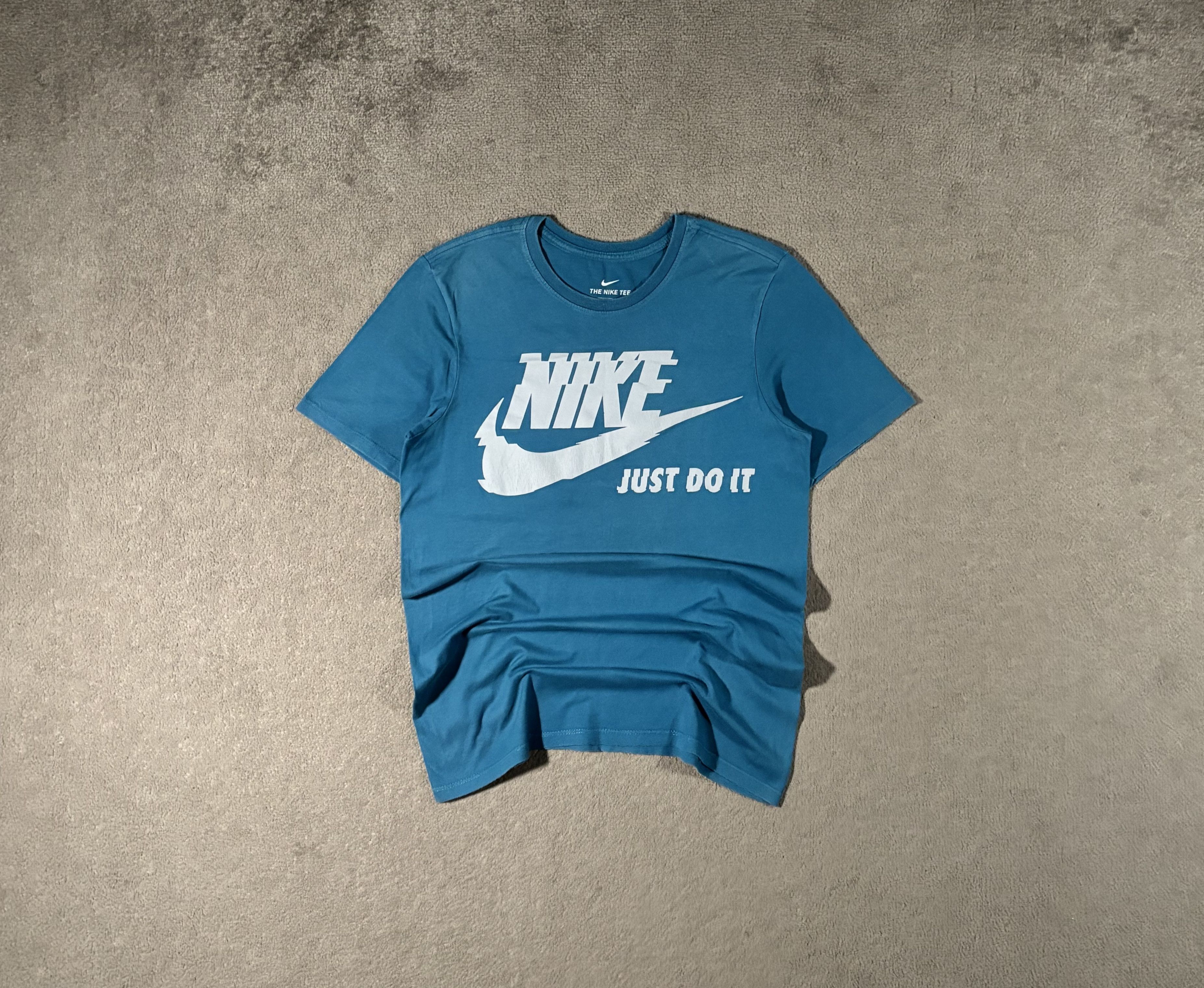 Nike Nike S Blue Just Do It T-Shirt Printed Cotton Basic Swoosh Size US S / EU 44-46 / 1 - 1 Thumbnail