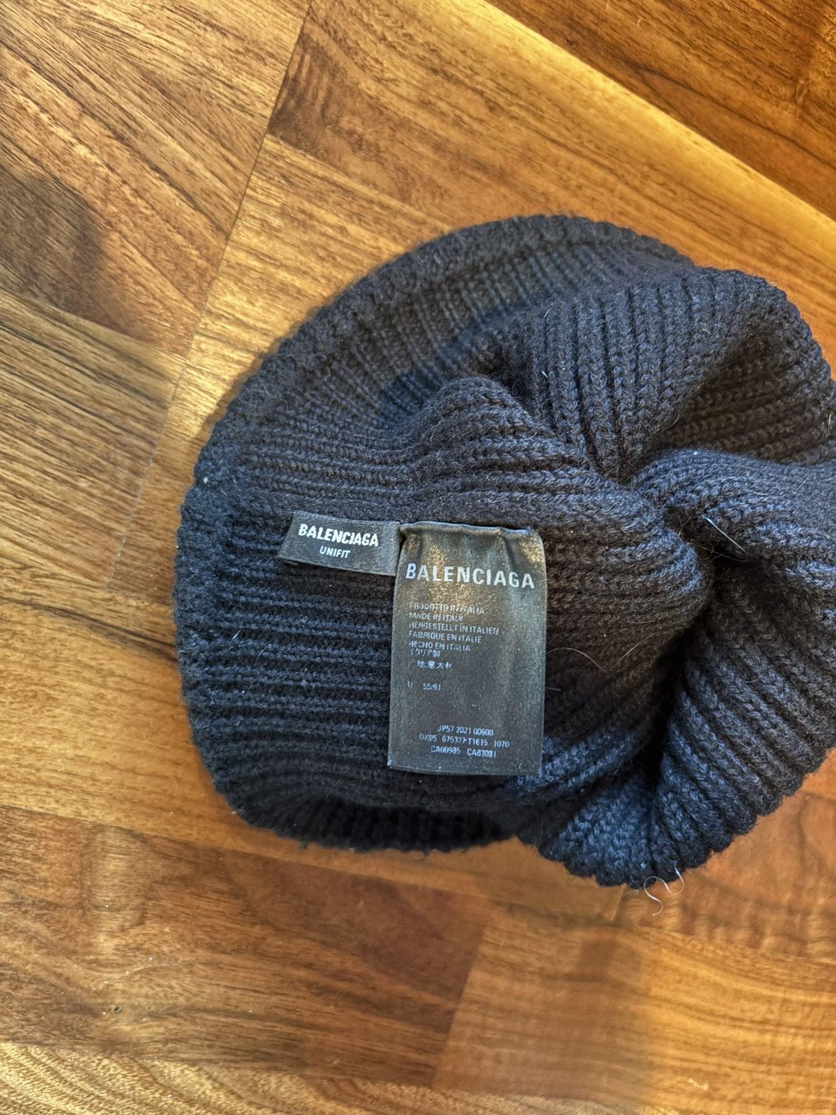 Balenciaga Balenciaga logo wool beanie Size ONE SIZE - 3 Thumbnail