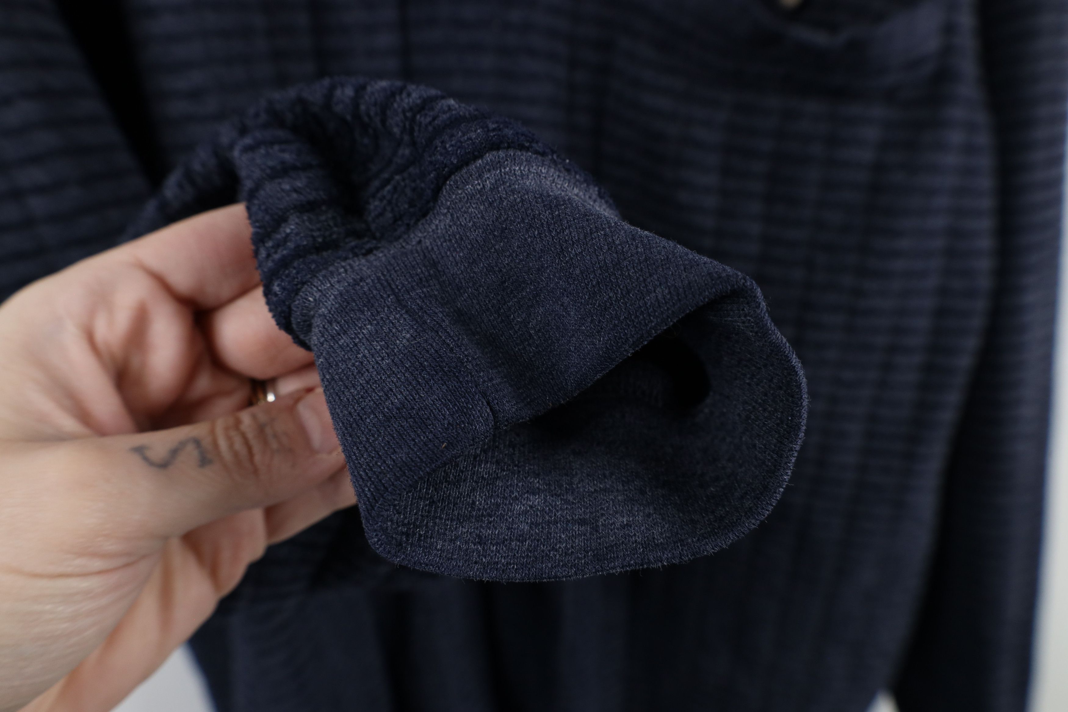 Vintage Vintage 90s Streetwear Textured Fleece Collared Sweatshirt Size US XL / EU 56 / 4 - 6 Thumbnail
