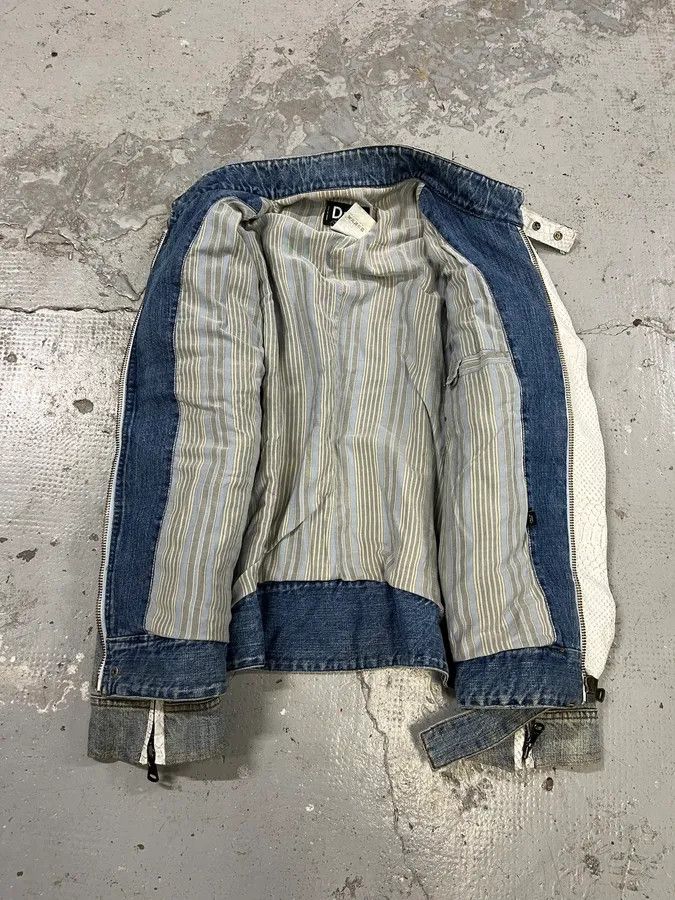 Dolce & Gabbana SS2005 Dolce & Gabbana Apocalyptic Biker Denim Jacket Size US M / EU 48-50 / 2 - 14 Thumbnail