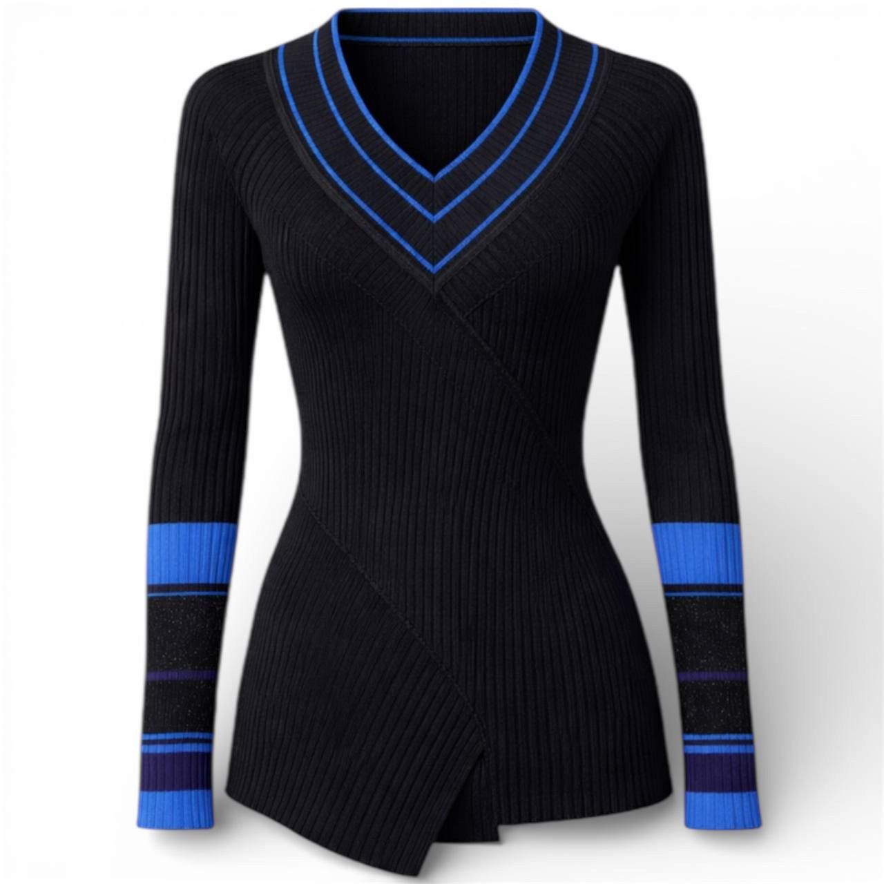 Marithe + Francois Girbaud MARITHE FRANCOIS GIRBAUD ARCHIVAL ASYMMETRICAL WOOL SWEATER Size L / US 10 / IT 46 - 1 Thumbnail