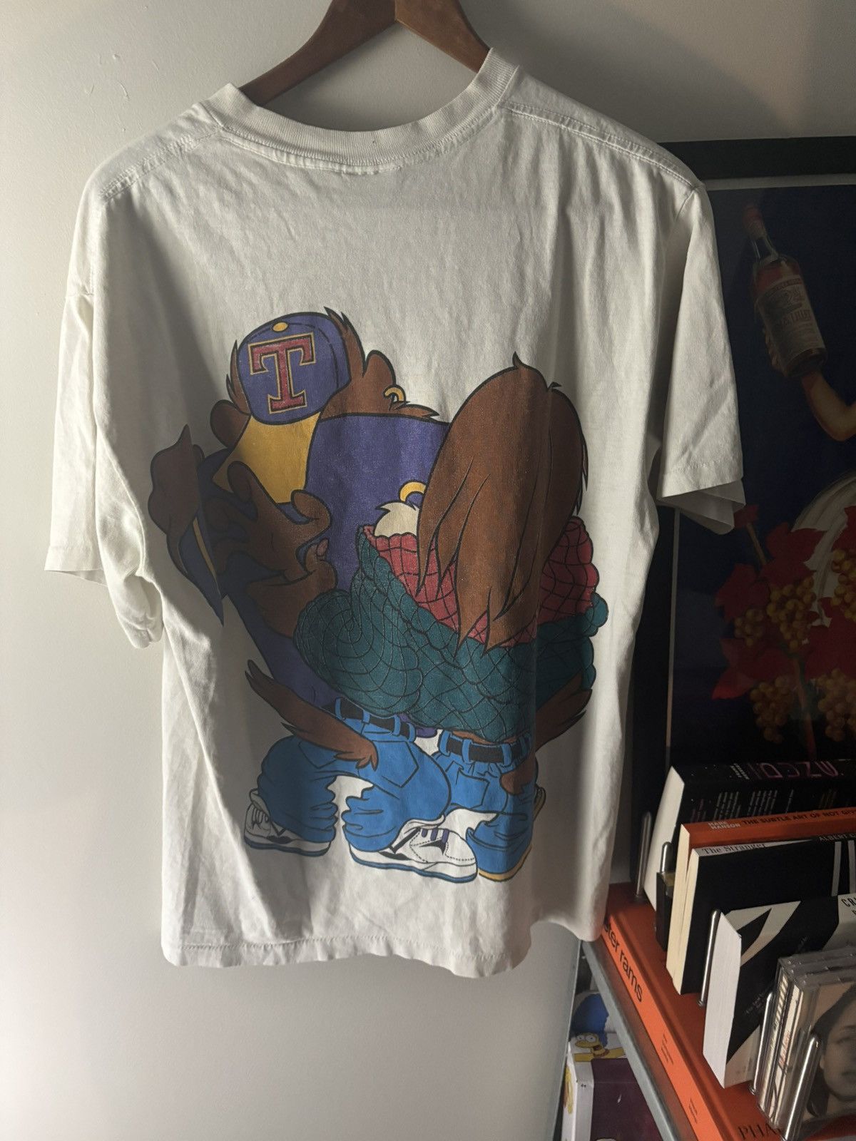 Vintage vintage 1993 double sided taz rap tee Size US L / EU 52-54 / 3 - 5 Thumbnail
