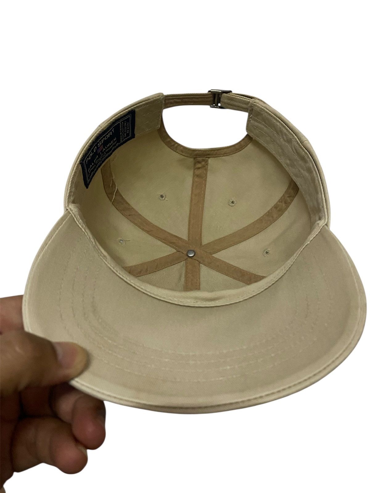 Polo Ralph Lauren VTG 90s Polo Sport Ralph Lauren Rare Spell Out Hat Cotton Size ONE SIZE - 5 Thumbnail
