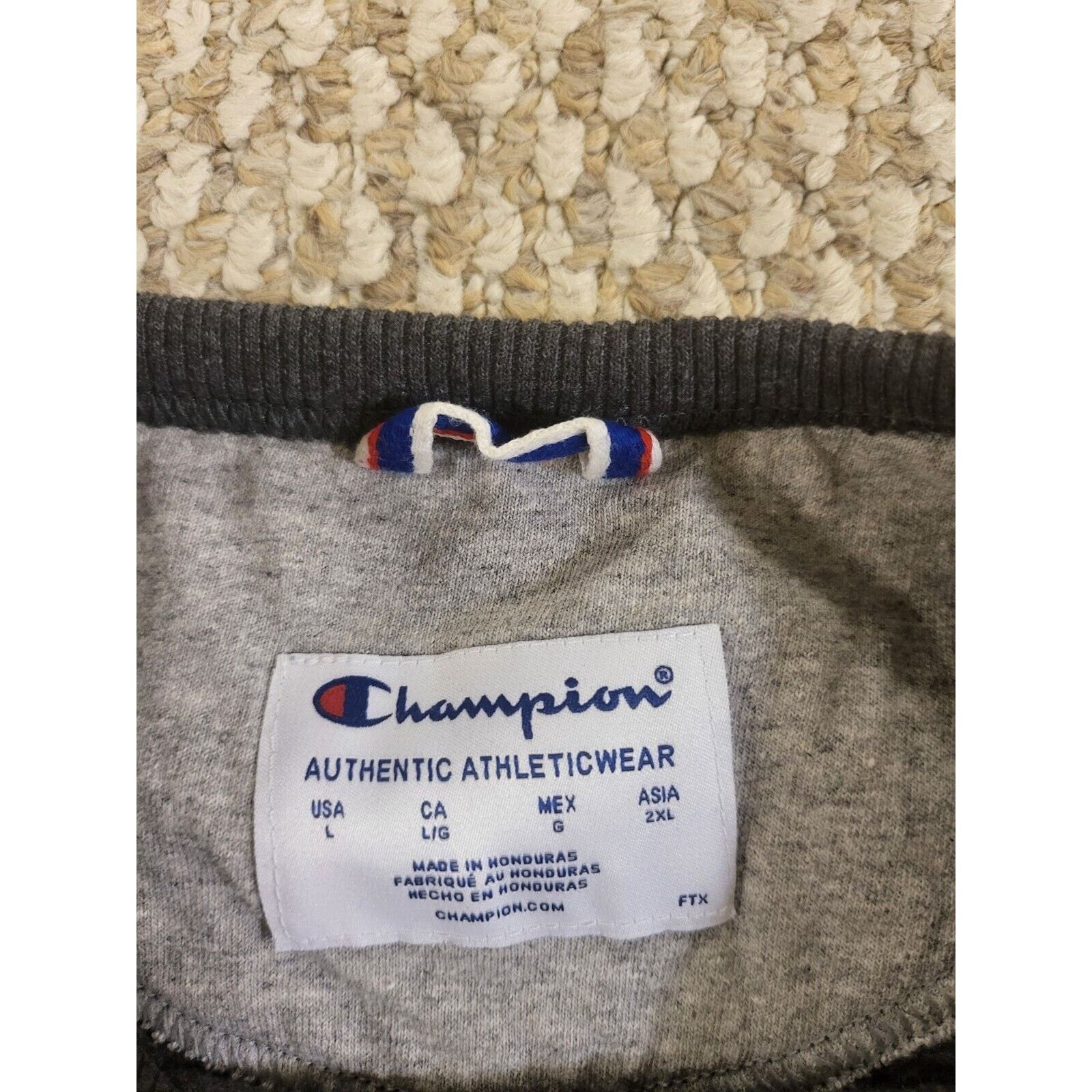 Champion Champion Classic Logo Grey Mens Sweatshirt Size Large Size US L / EU 52-54 / 3 - 4 Thumbnail