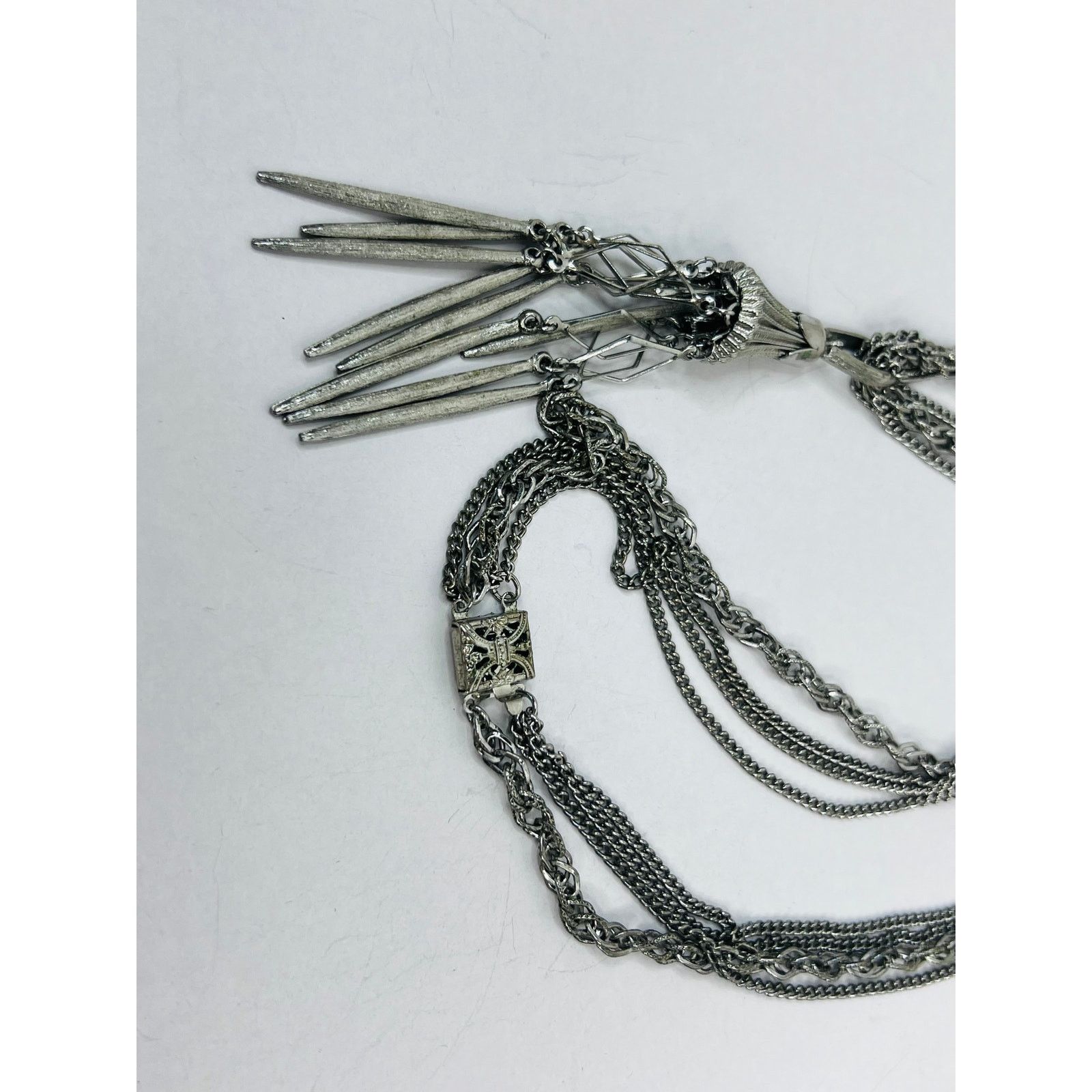 & Other Stories Set of 3 Necklaces - Silvertone Chain with Pendant Dangles Size ONE SIZE - 8 Thumbnail
