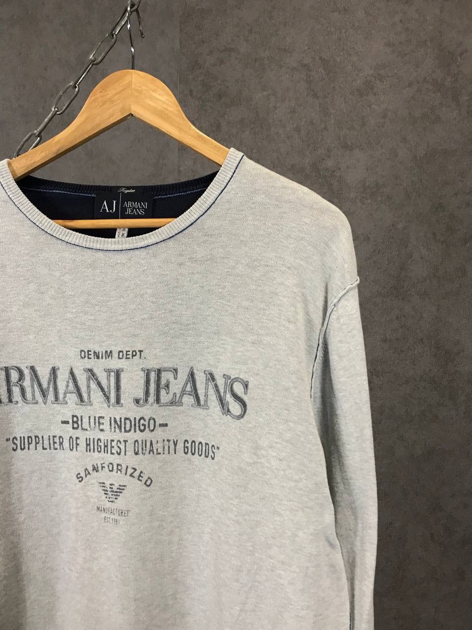 Armani Armani Jeans designer big logo sweatshirt Size US XL / EU 56 / 4 - 2 Thumbnail