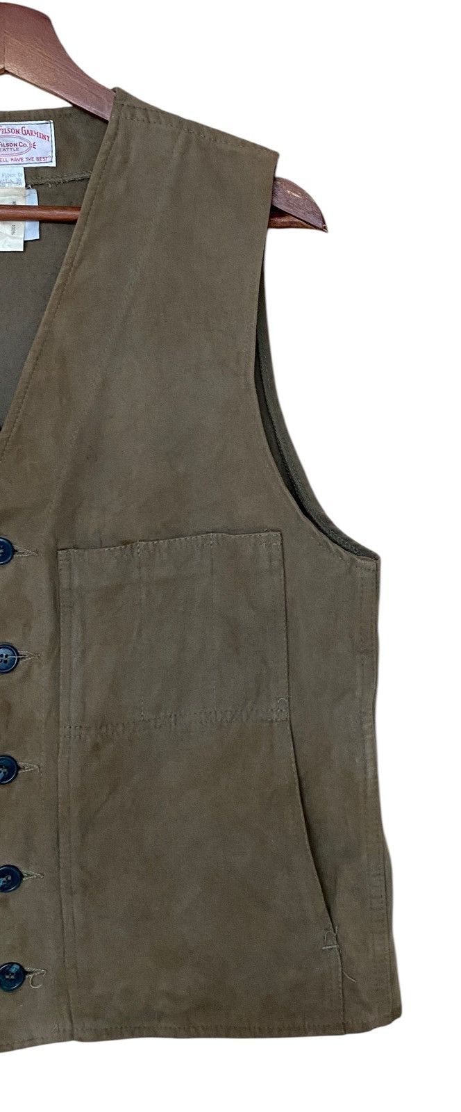 Filson Vintage Brand Sweat Leather Vest 1990s Size US M / EU 48-50 / 2 - 4 Thumbnail
